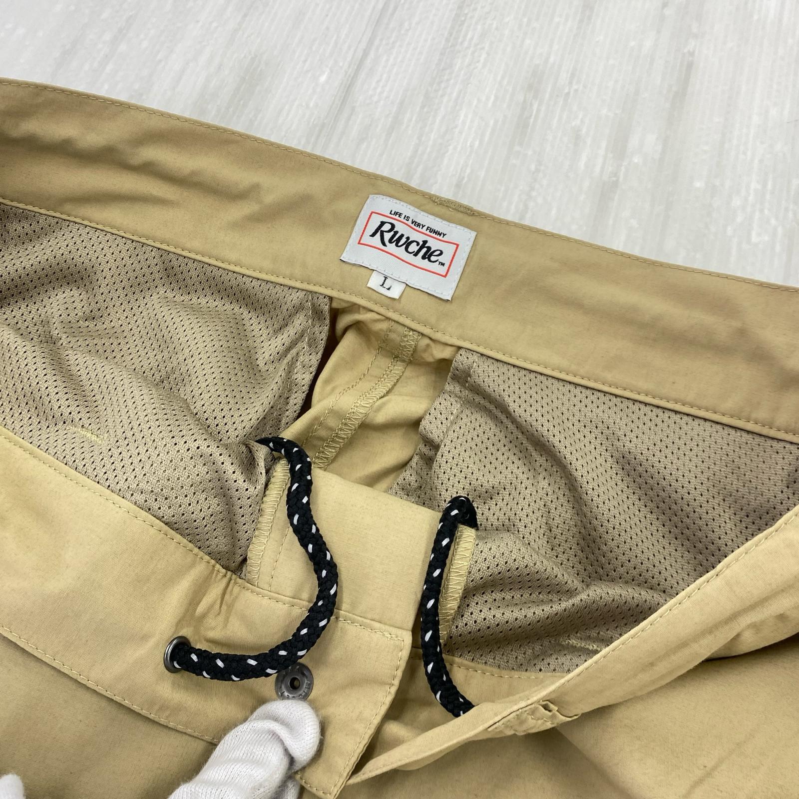 パンツ RWCHE SESSION CARGO NYLON ベージュ L L ベージュ