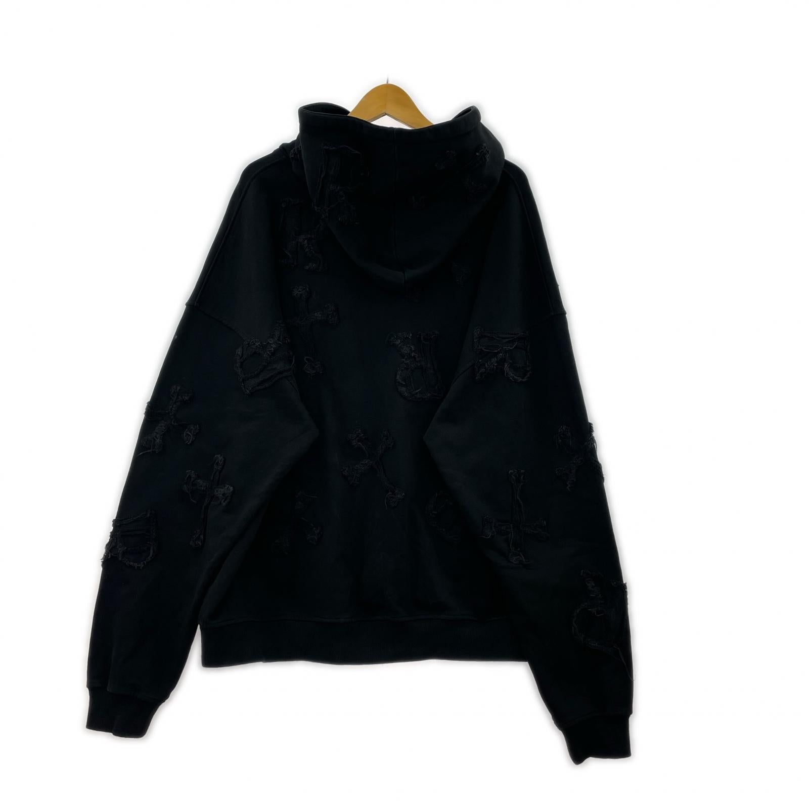 パーカー RACER WORLDWIDE パッチ BLK L ブラック