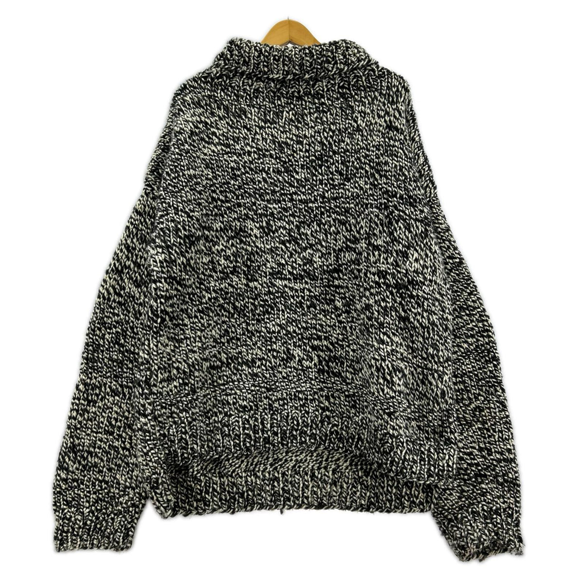ニット SEEALL HAND OVERSIZED HIGH NECK SWEATER ブラック