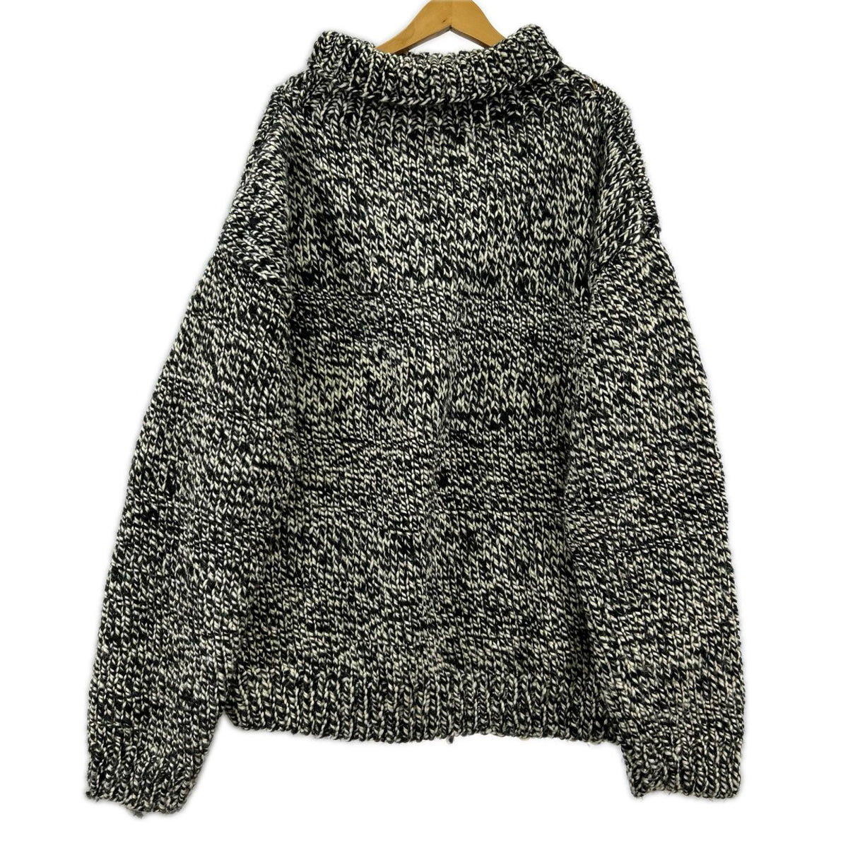 ニット SEEALL HAND OVERSIZED HIGH NECK SWEATER ブラック