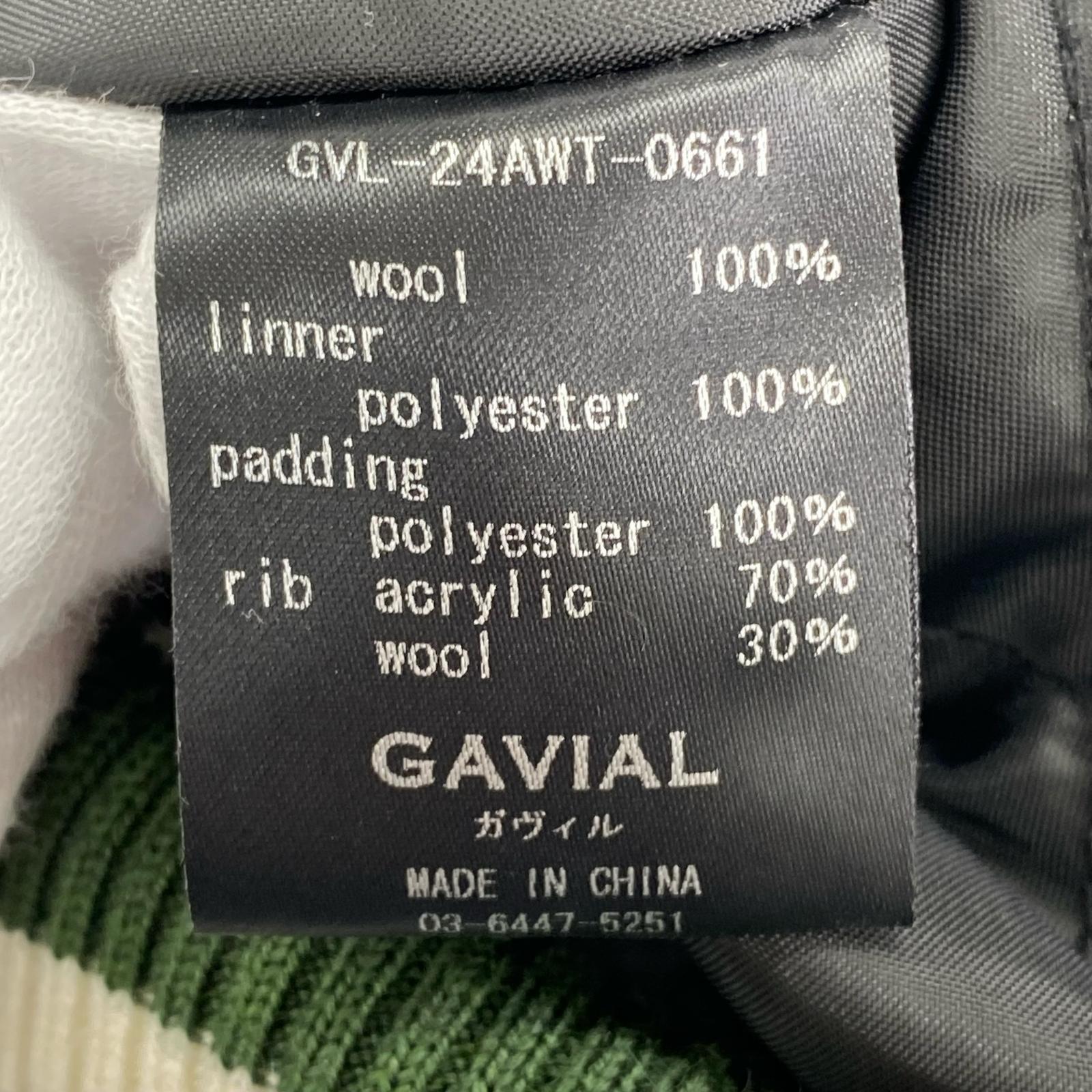 ブルゾン GAVIAL メルトンウールスタジャン GRN
