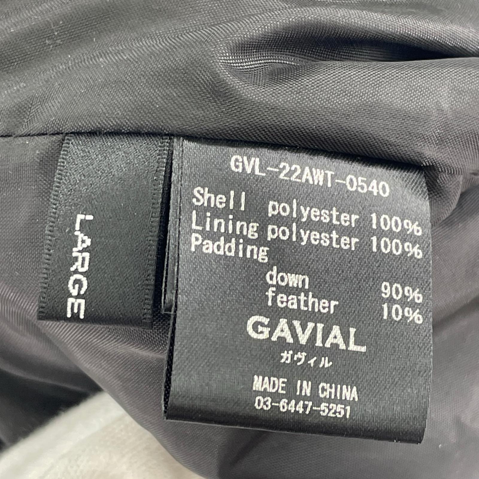 ダウンベスト GAVIAL BLK L ブラック