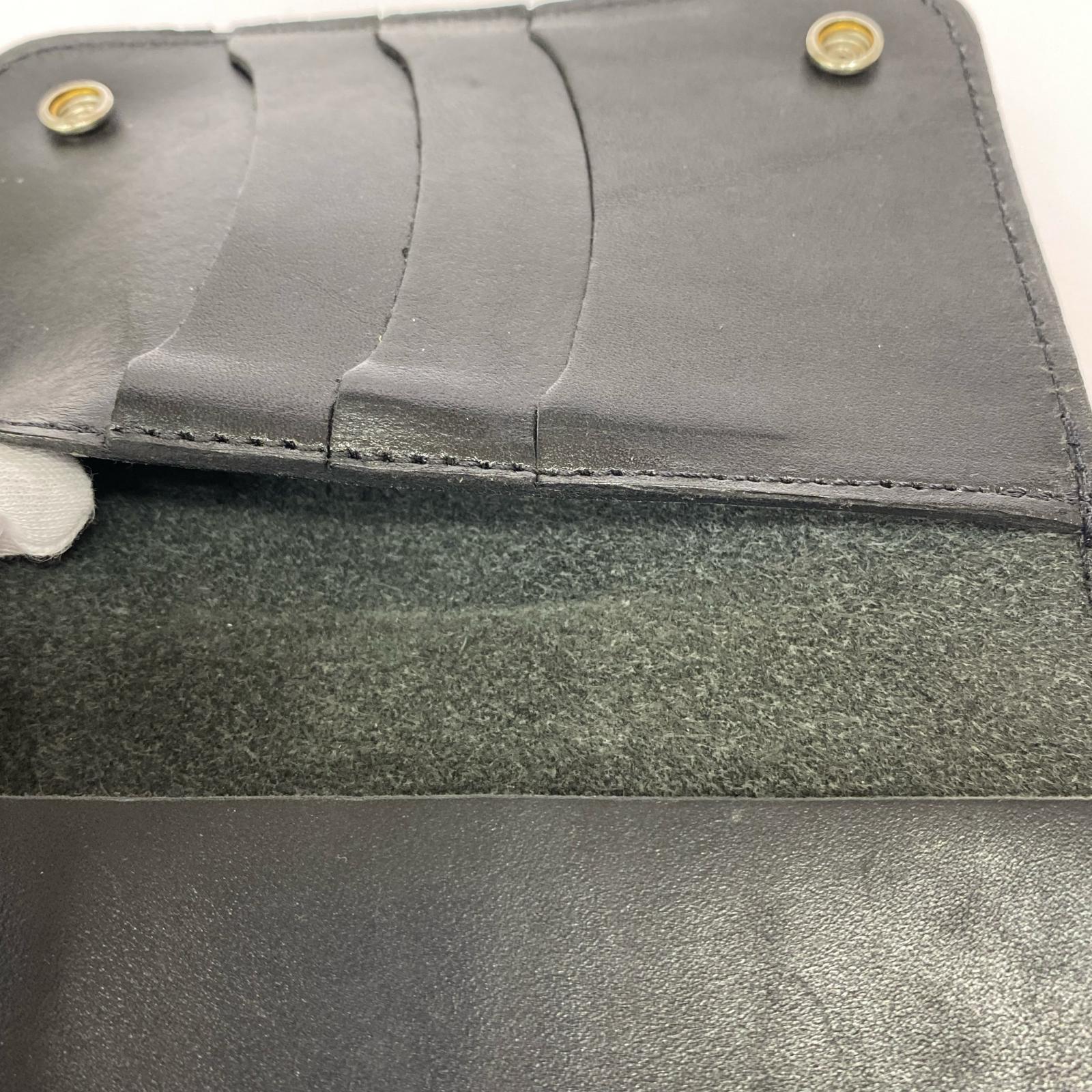 コンパクトウォレット ×HTC スタッズ＆ハンドペイント Medium Wallet ブラック