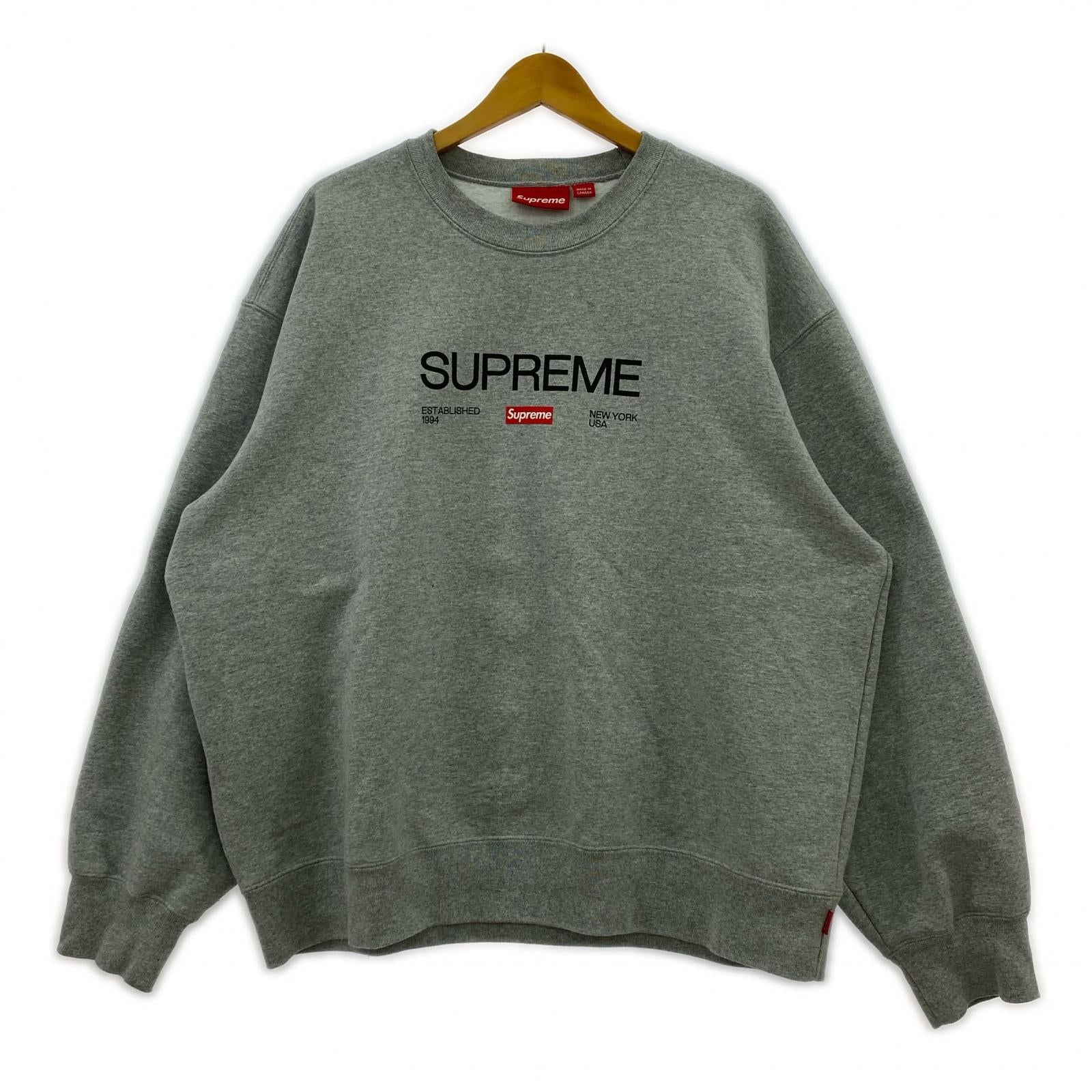 スウェット Established Crewneck/サイズL L グレー