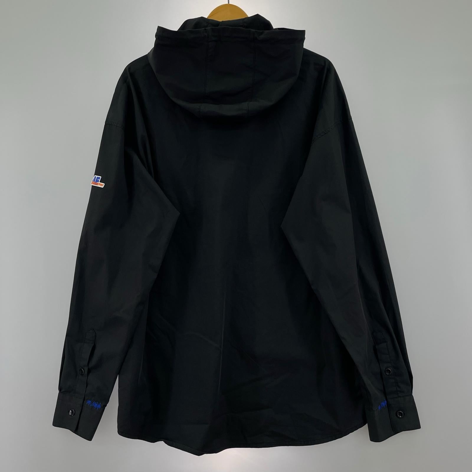 長袖シャツ 19FW HOODED SHIRT 3 ブラック