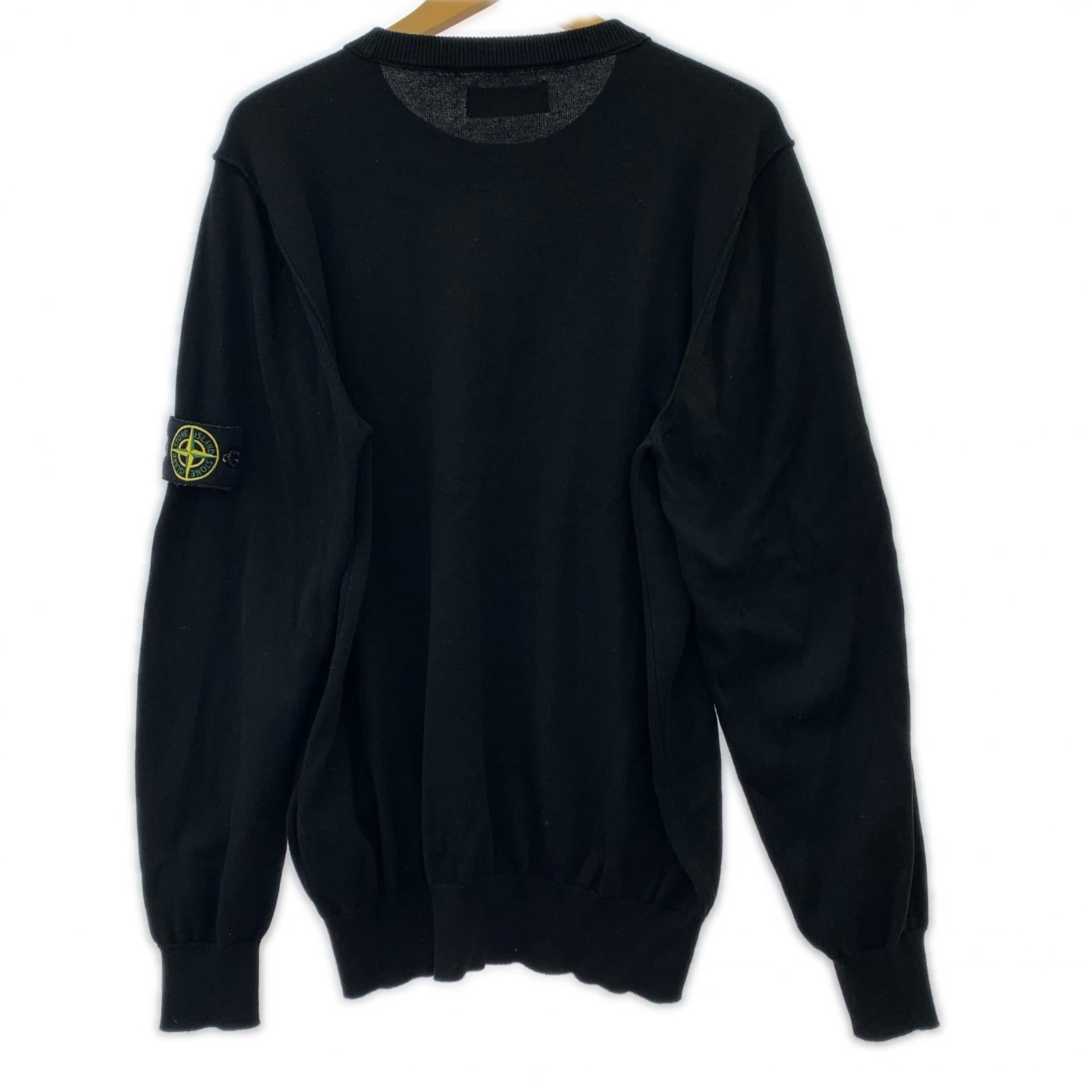 ニット 24ss ORGANIC COTTON CREWNECK KNIT/L L ブラック