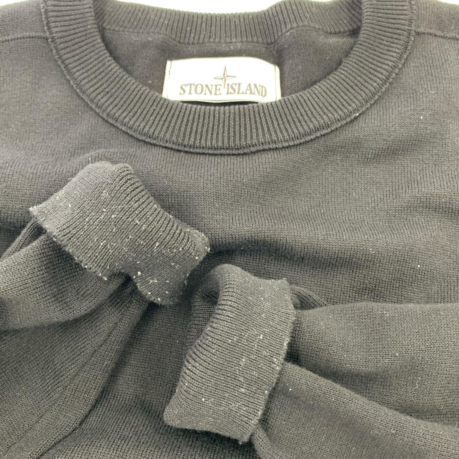 ニット 24ss ORGANIC COTTON CREWNECK KNIT/L L ブラック