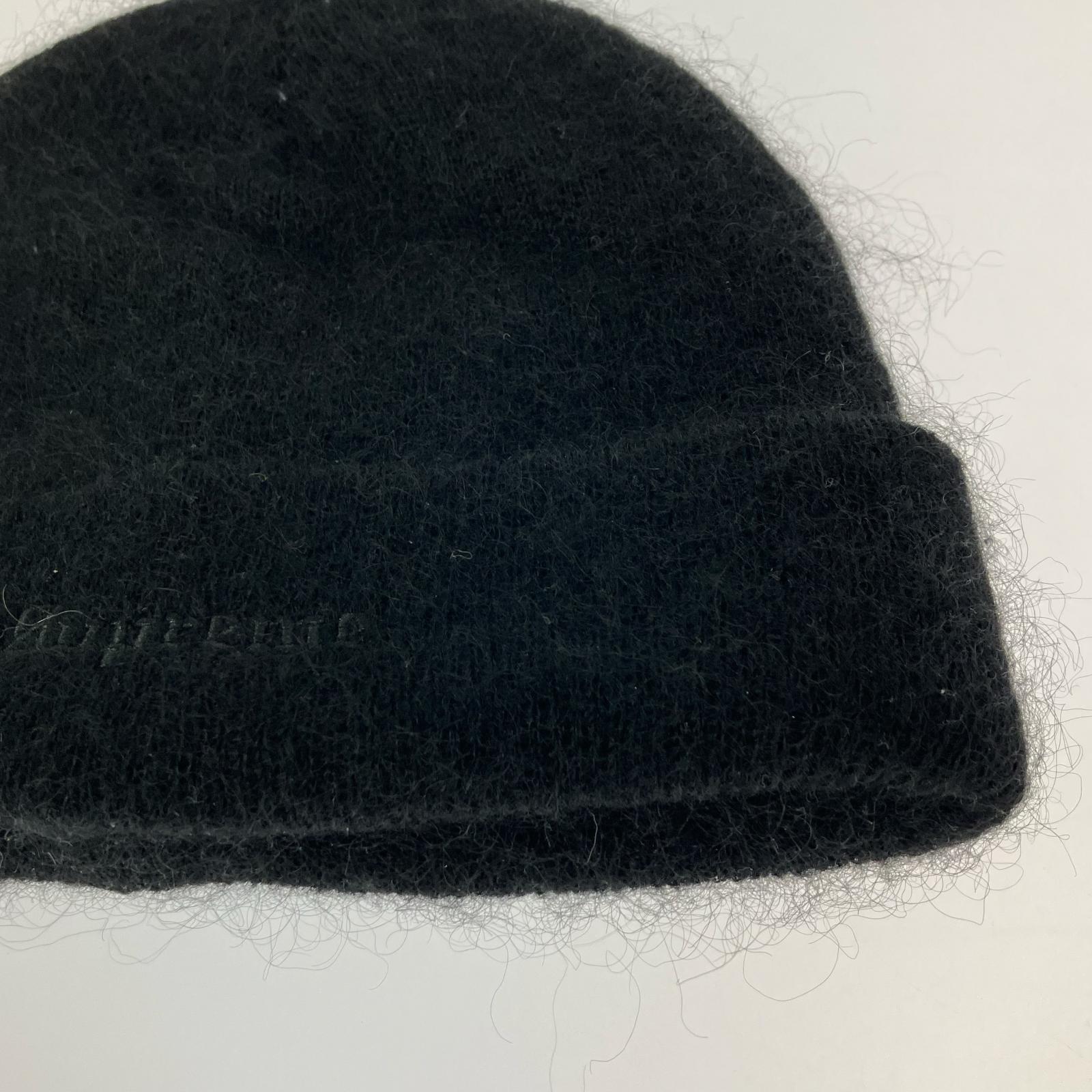 ニットキャップ 25AW Mohair Beanie BLACK 黒 ブラック
