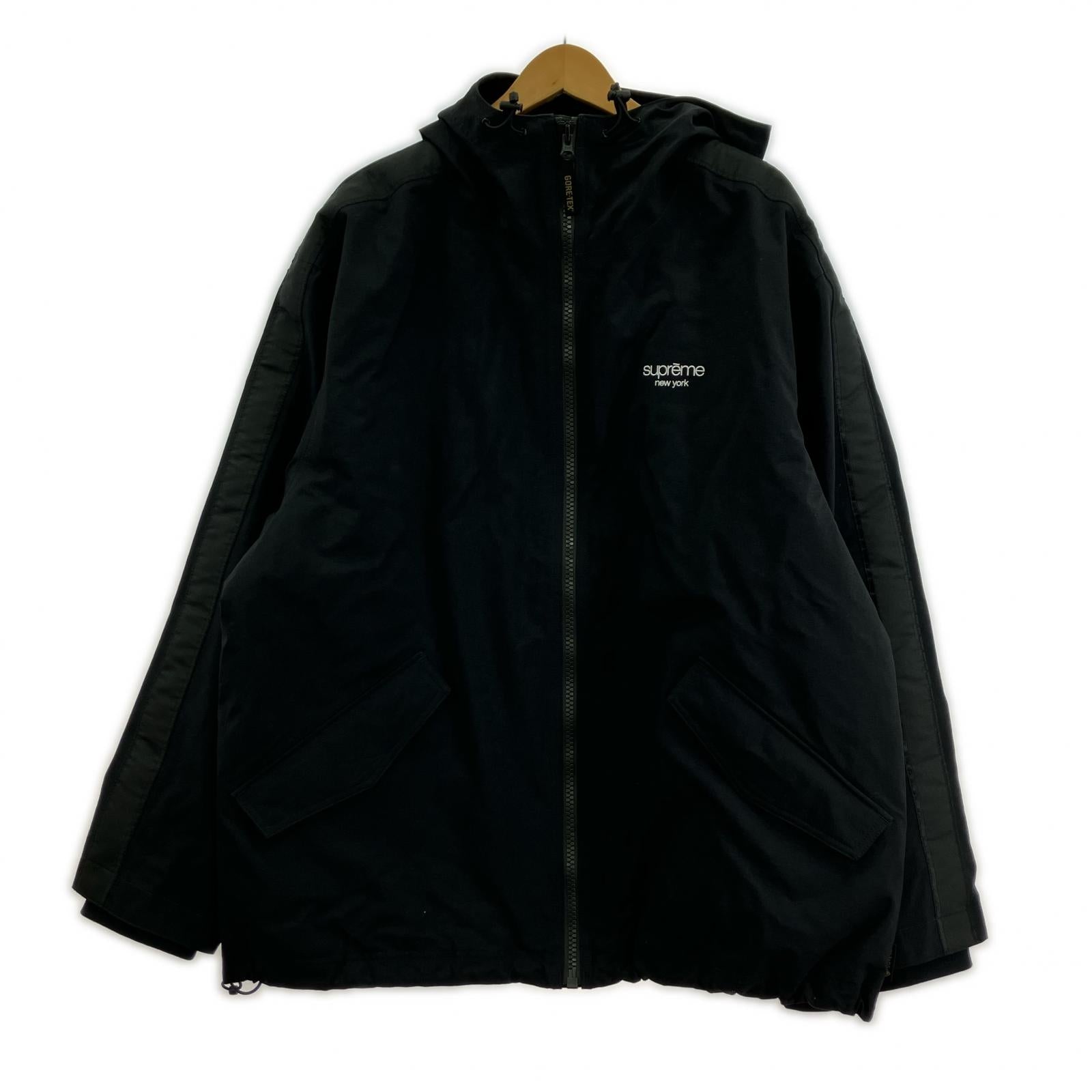 マウンテンパーカー 25SS GORE-TEX Stripe Hooded Jacket 黒 (L) L ブラック