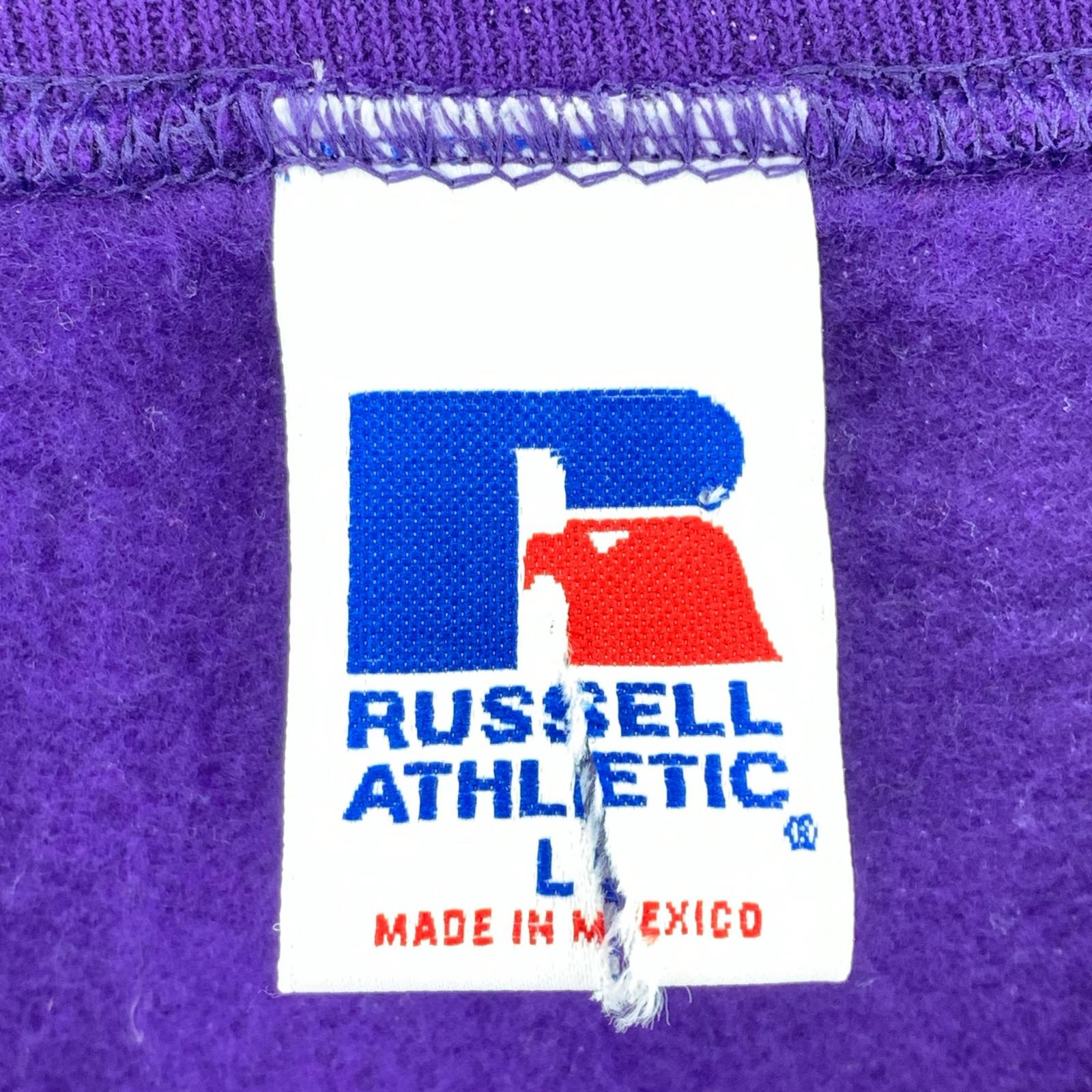 スウェット 90s RUSSELL ATHLETIC 無地 パープル（L） L パープル