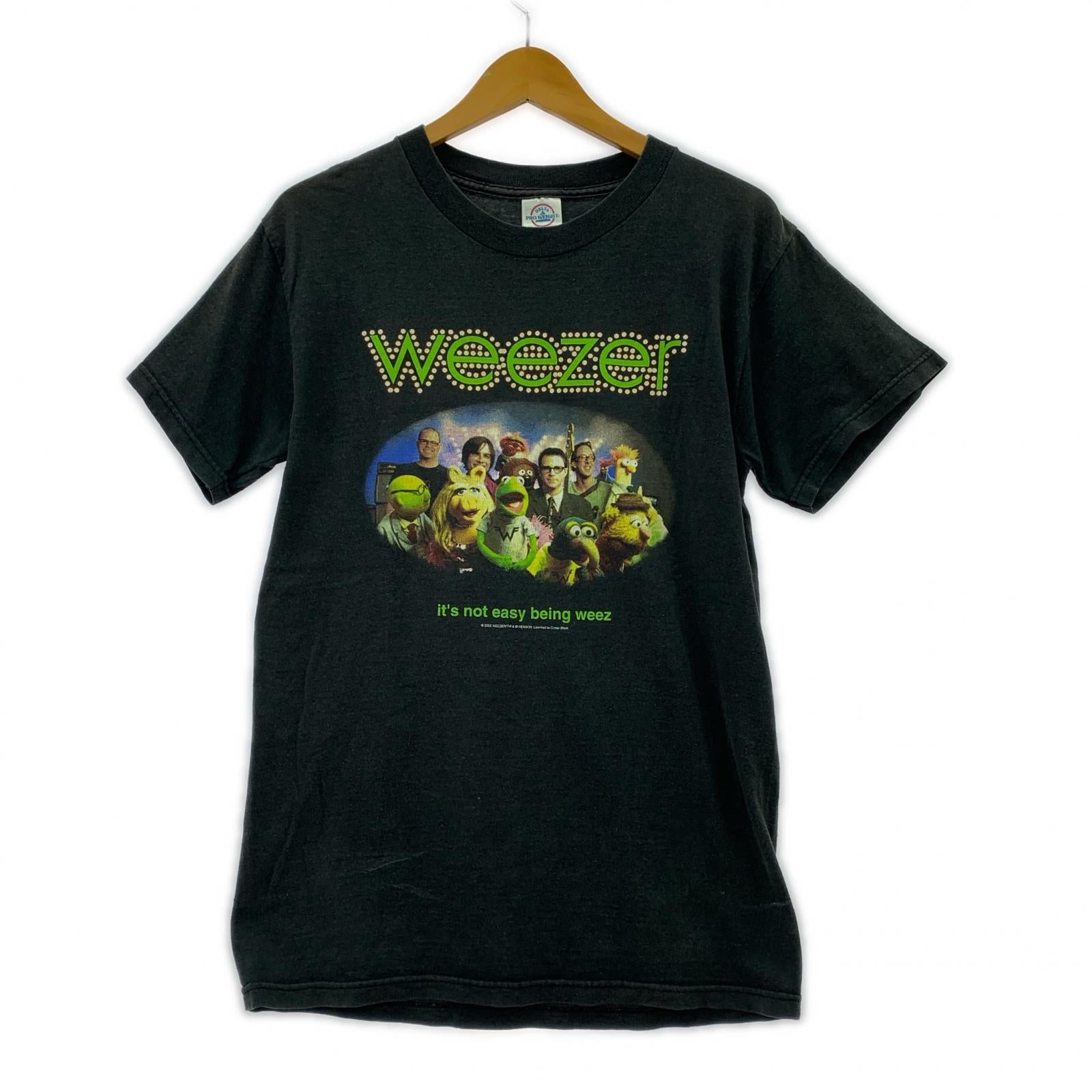 半袖Ｔシャツ 00s WEEZER KERMIT 黒 ブラック
