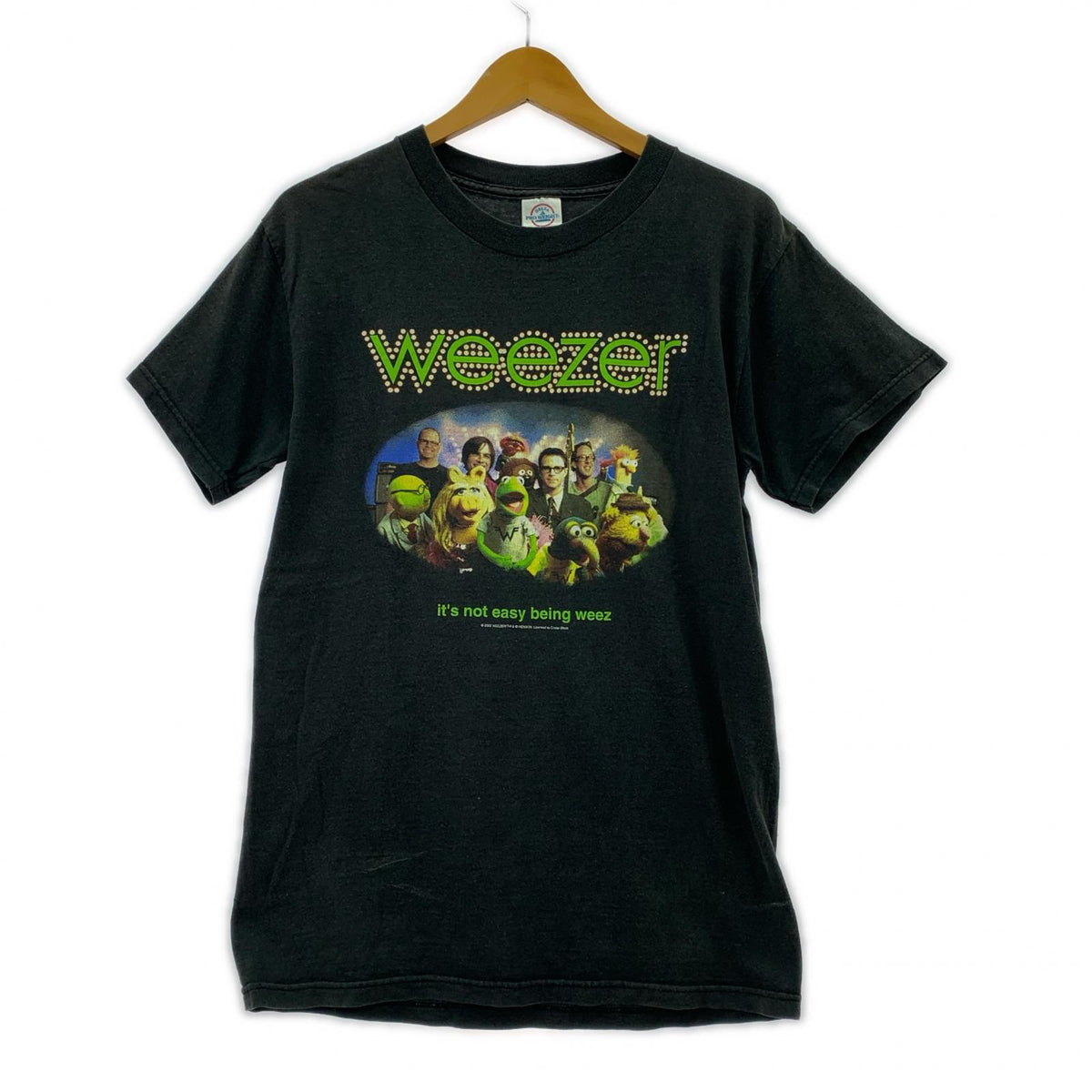 半袖Ｔシャツ 00s WEEZER KERMIT 黒 ブラック