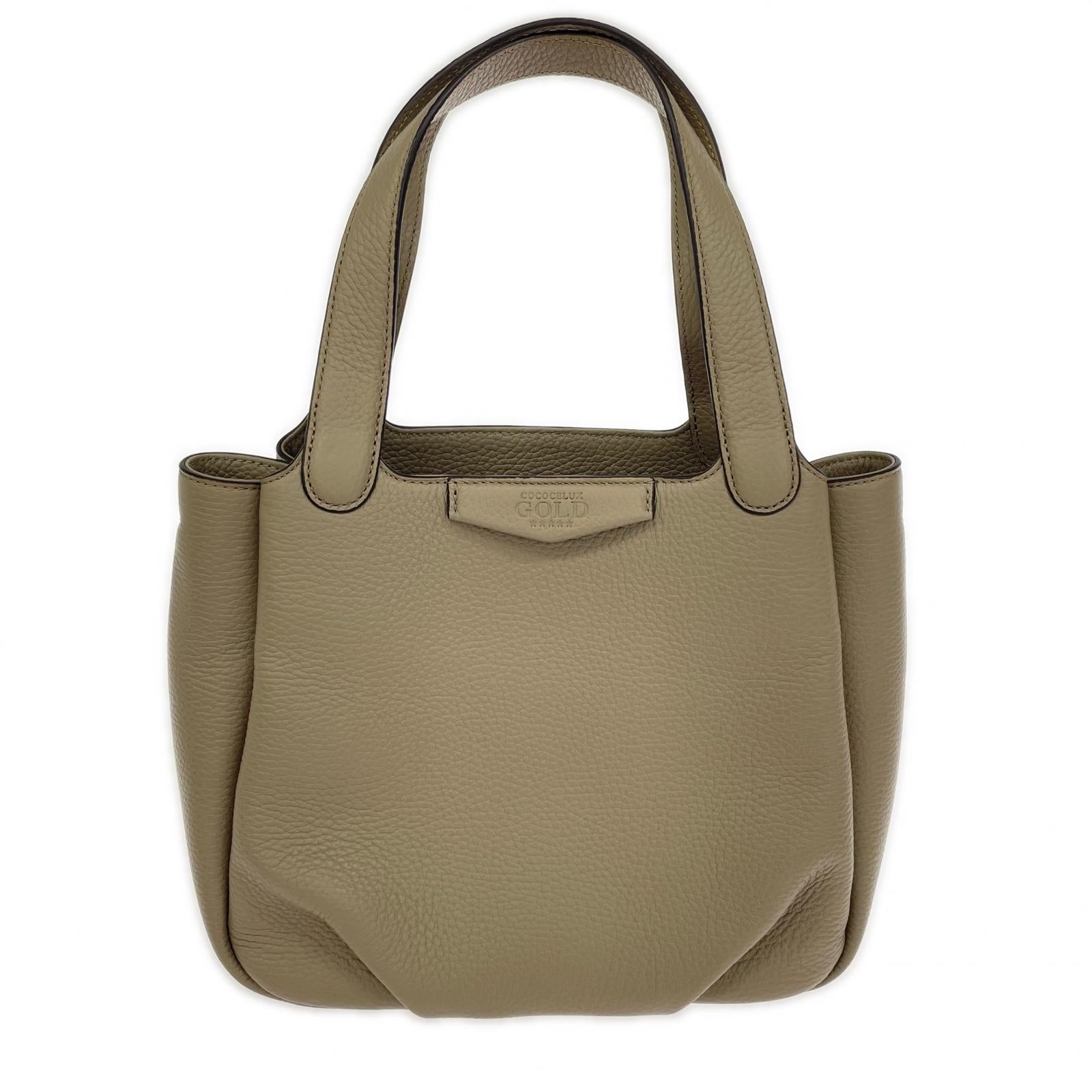 ショルダーバッグ COCOCELUX GOLD 2WAYレザーバッグ ヘラクレス ミンク ベージュ