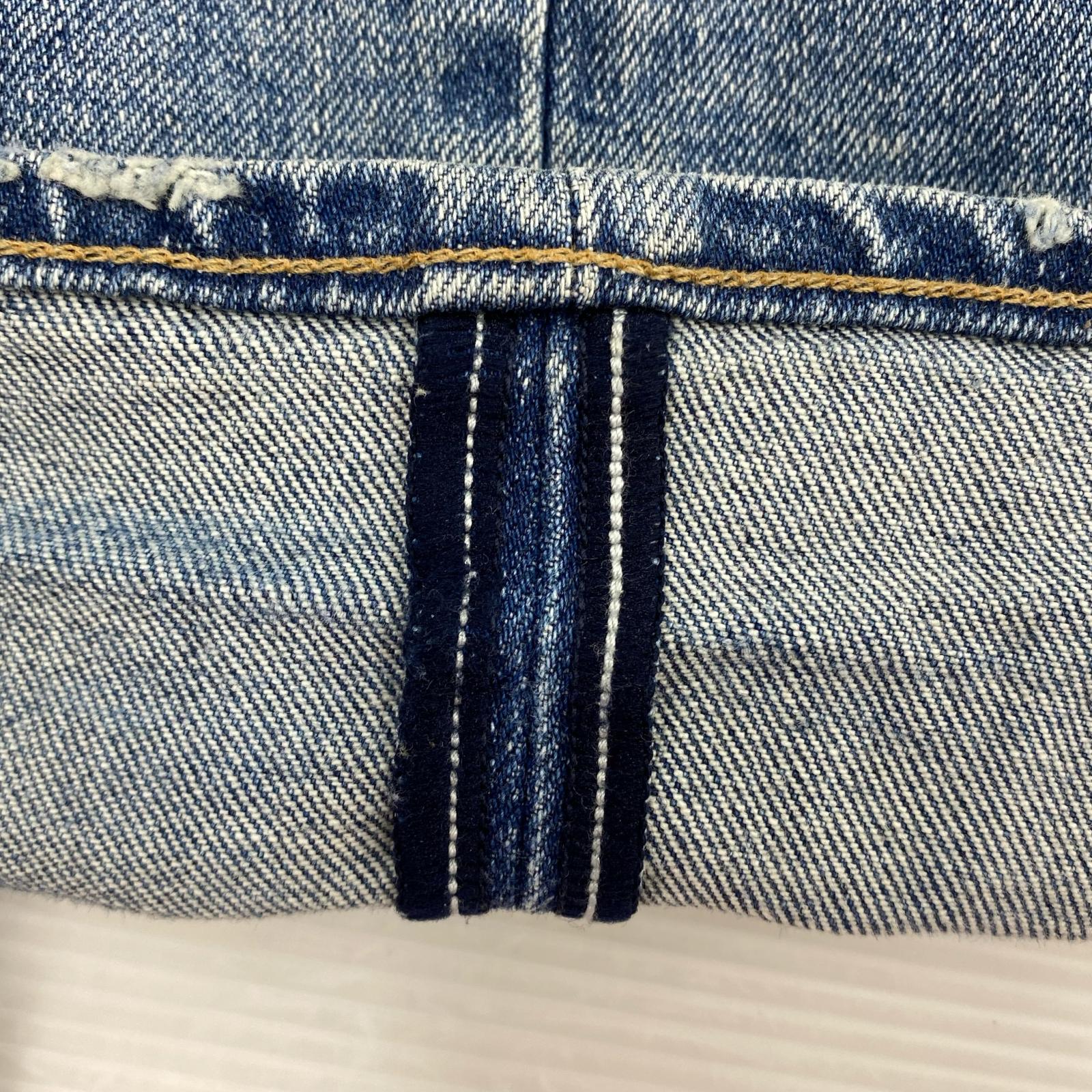 デニムパンツ MADE&CRAFTED 502 ダメージペイント加工（30） 30 ブルー