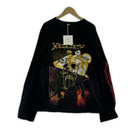 長袖Ｔシャツ ink リメイクバンドTシャツ　タグ付 M ブラック