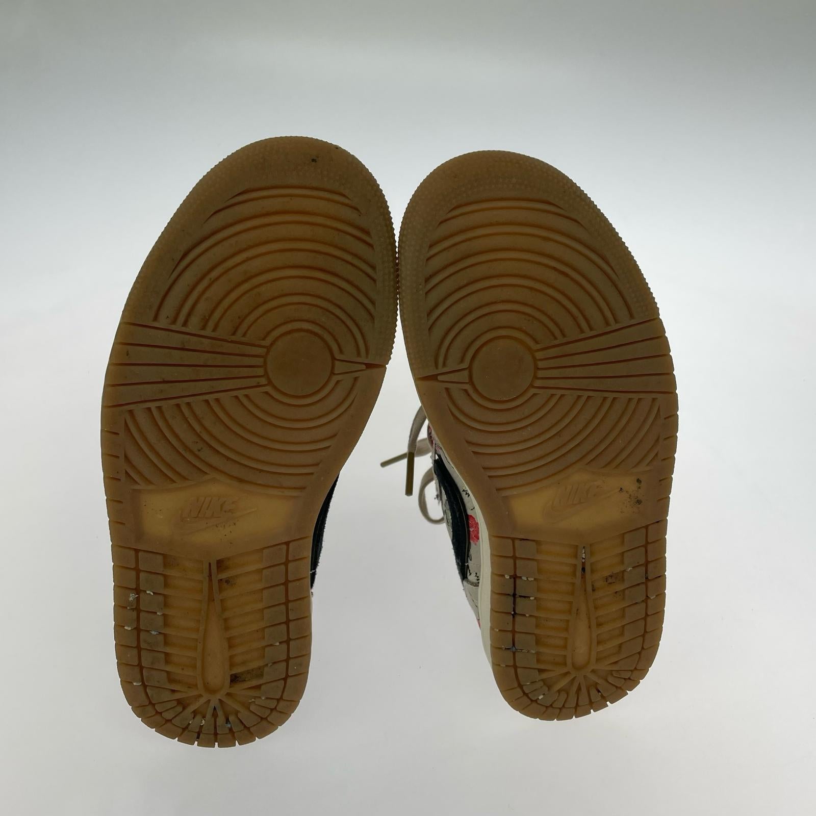 スニーカー AIR JORDAN 1 LOW Cranes 八村塁 23.5cm 23.5cm (US5 1/2 UK5 EU37) ベージュ