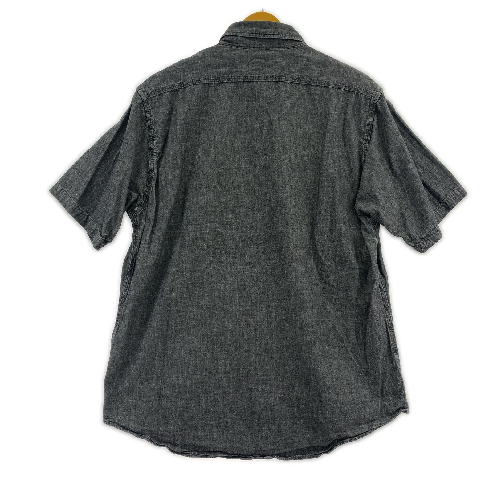 半袖シャツ CHAMBRAY WORK SHIRT グレー (M) M ブラック