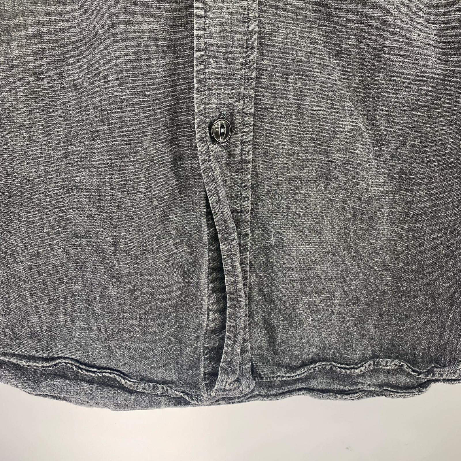半袖シャツ CHAMBRAY WORK SHIRT グレー (M) M ブラック