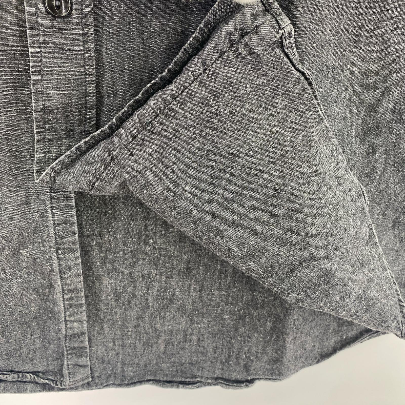 半袖シャツ CHAMBRAY WORK SHIRT グレー (M) M ブラック