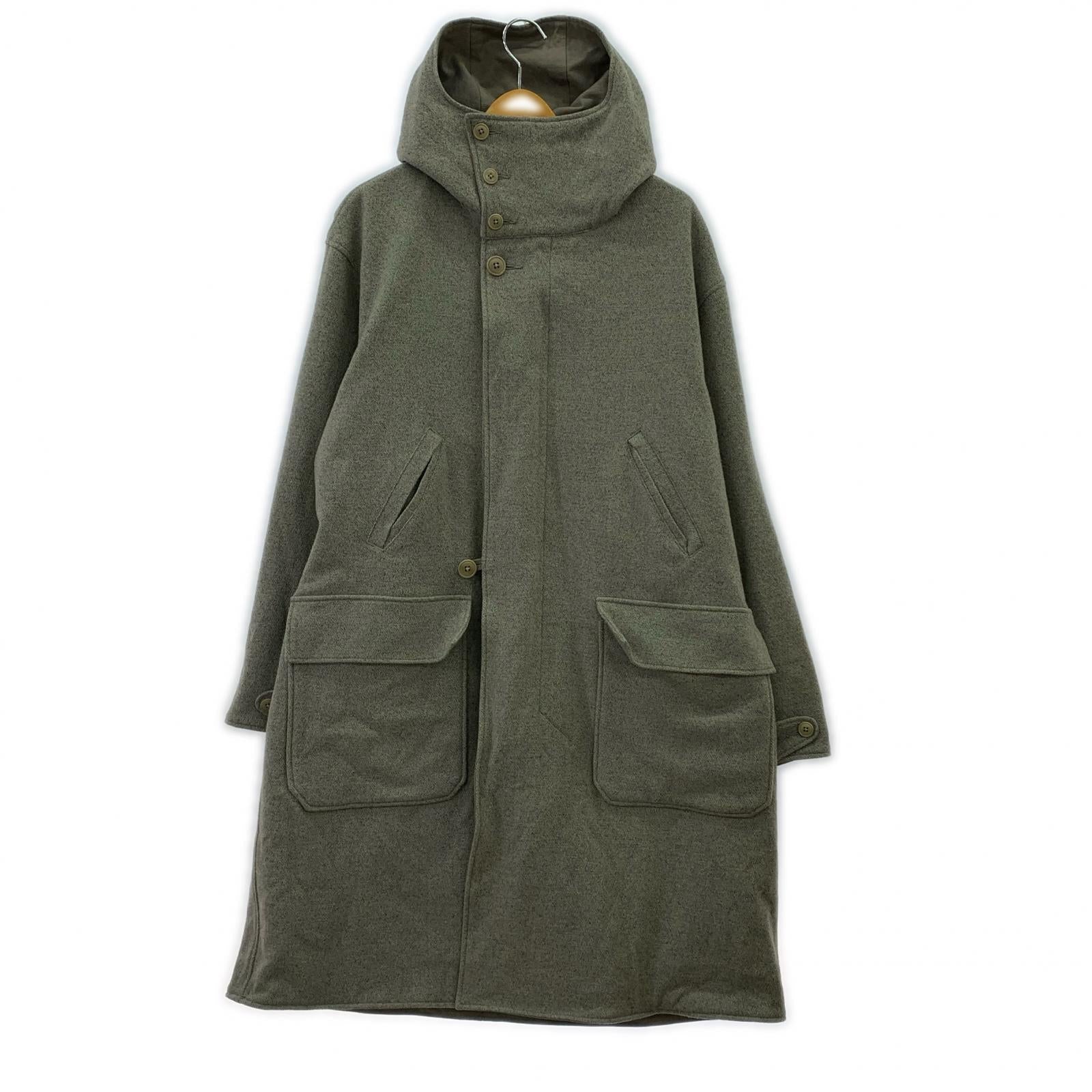ジャケット ULTERIOR リバーシブル ウールカシミヤ×コットン ロングコート 4 ULCT10-EC68M-BB