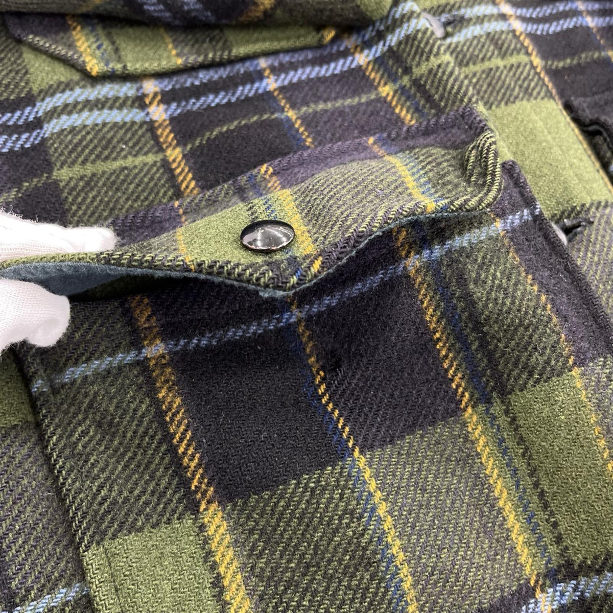 ジャケット 70s Mackinaw Wool Cruiser チェック 緑(XL)