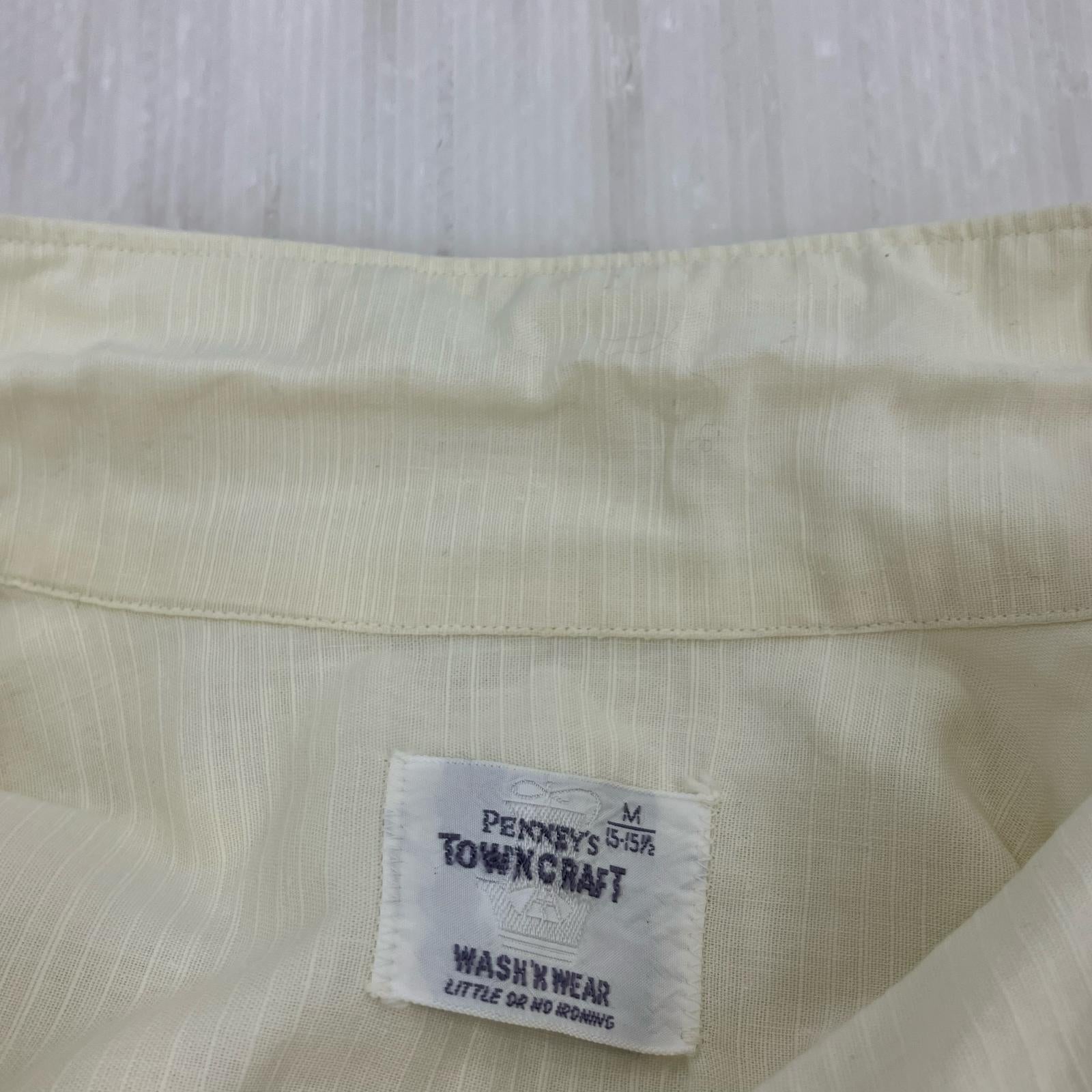 半袖シャツ 60s オープンカラーシャツ M M ホワイト