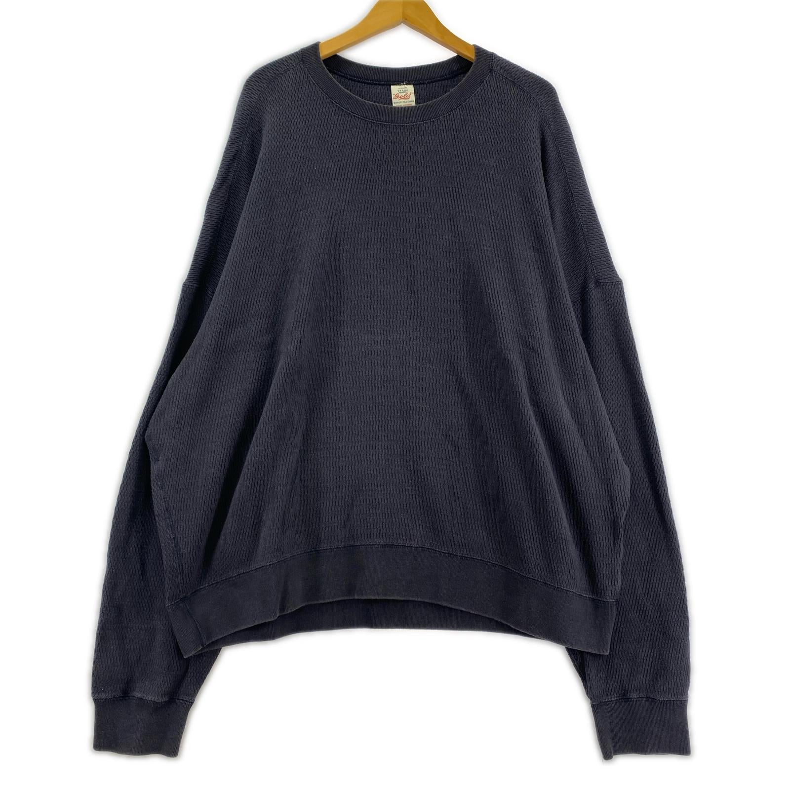 長袖Ｔシャツ gold　HEAVY THERMAL CREW NECK SHIRT L ブラック