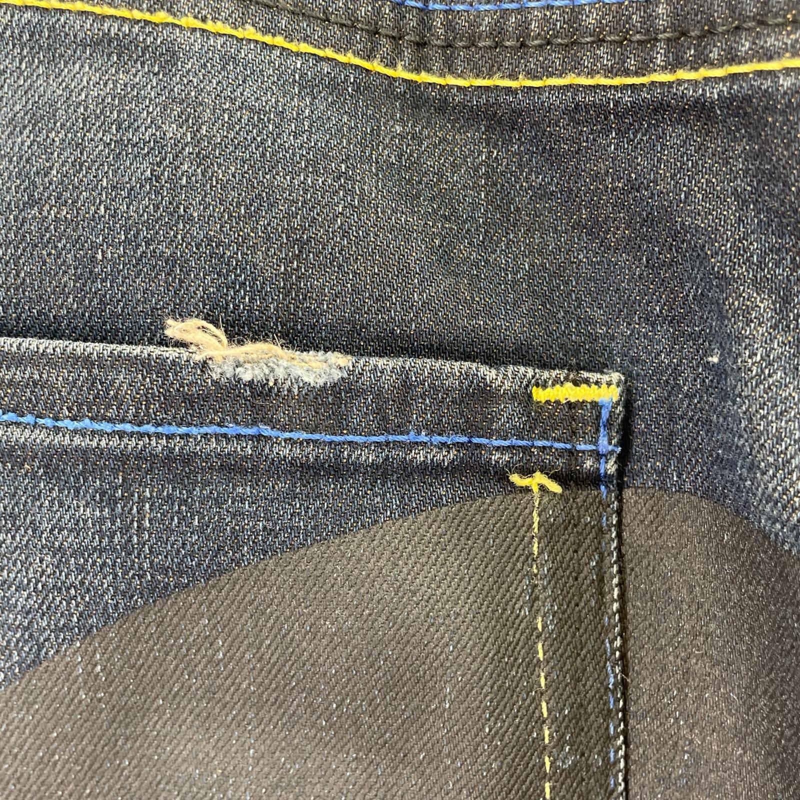 デニムパンツ ユーロEVISU 大黒　デニム 34