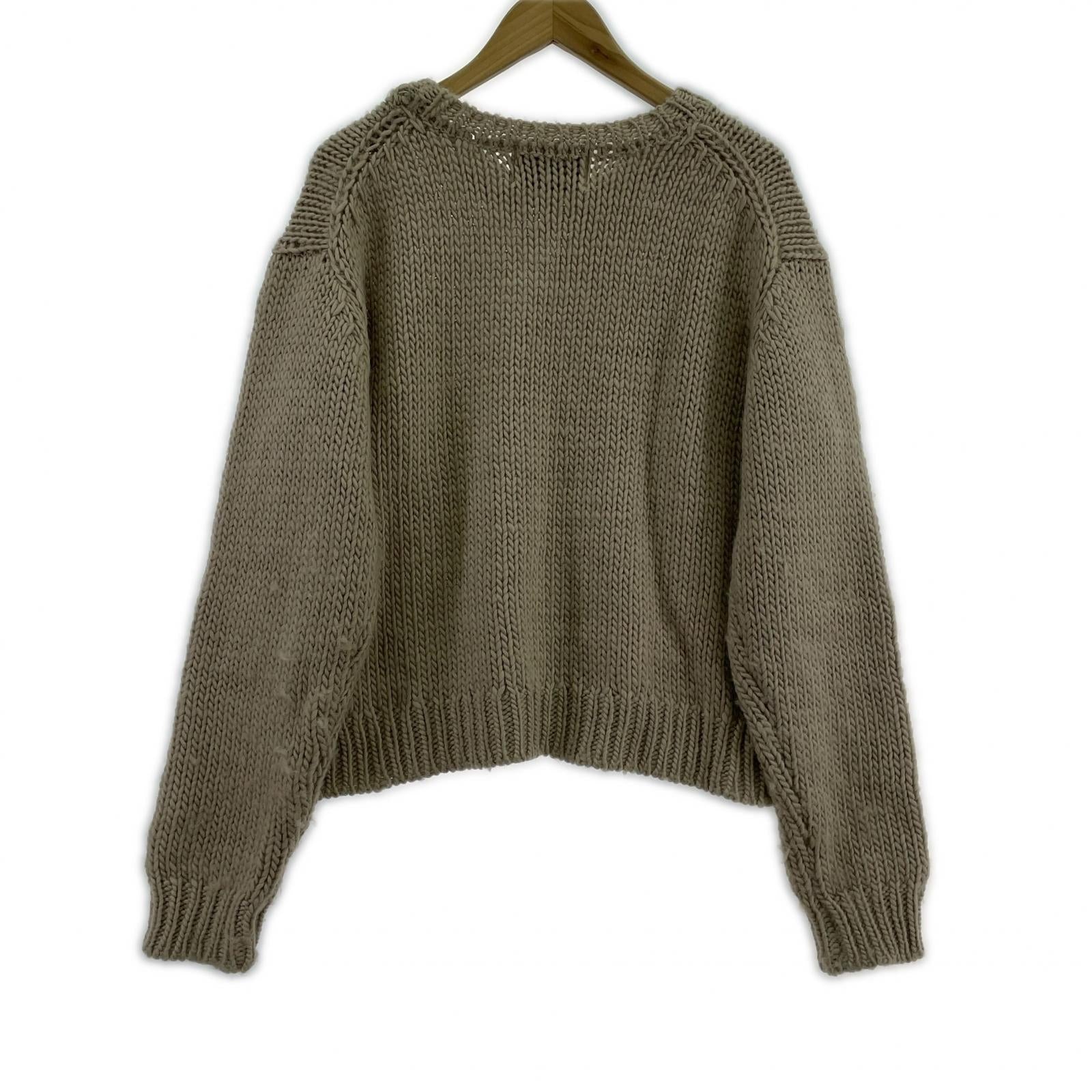 ニット VUJA DE low gauge knit ivory 1
