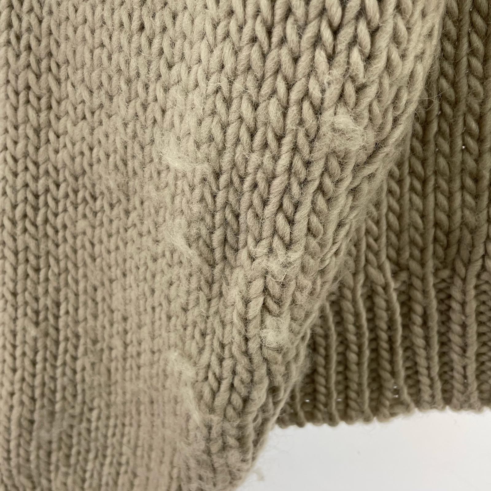 ニット VUJA DE low gauge knit ivory 1