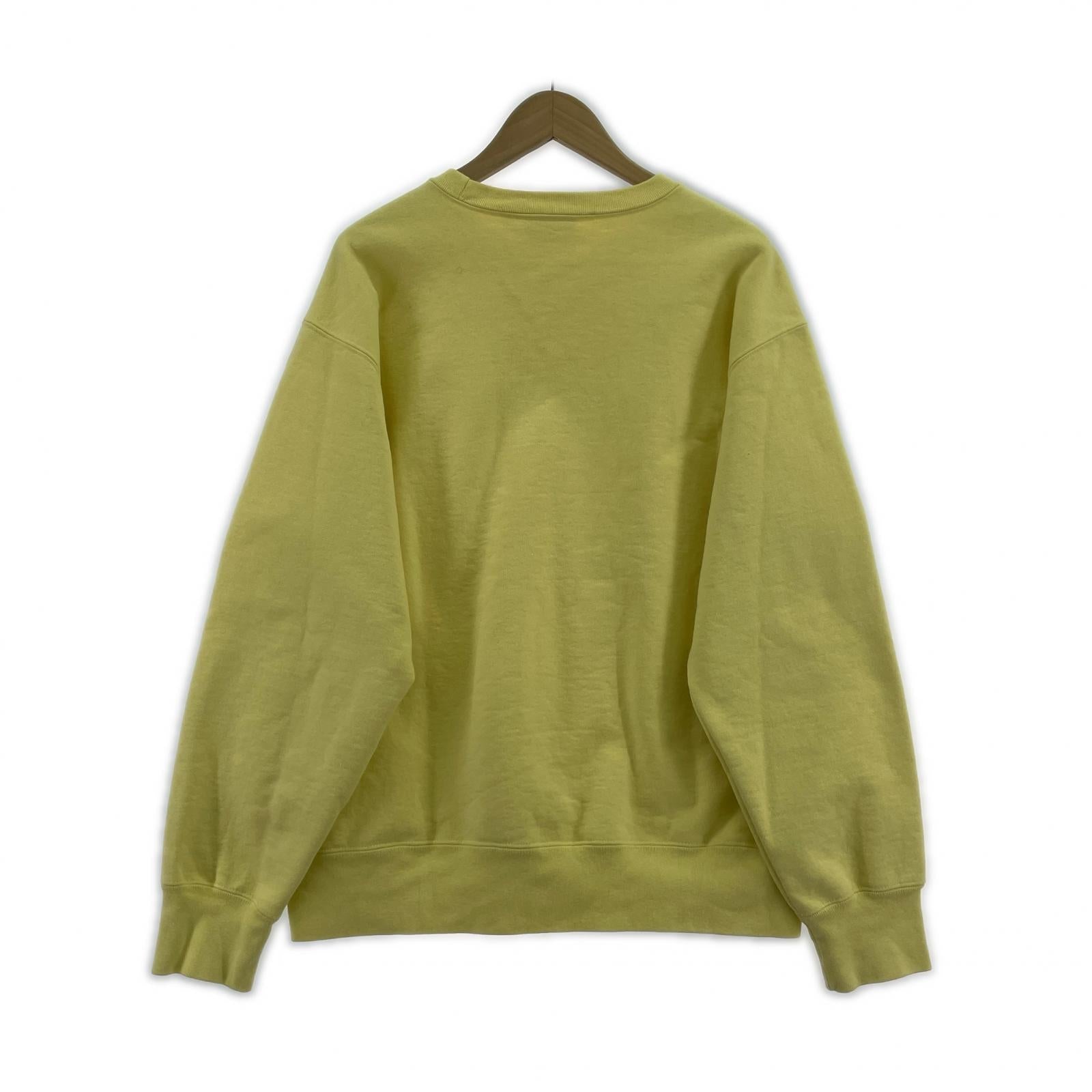 スウェット Box Logo Crewneck "Pale Yellow" M イエロー