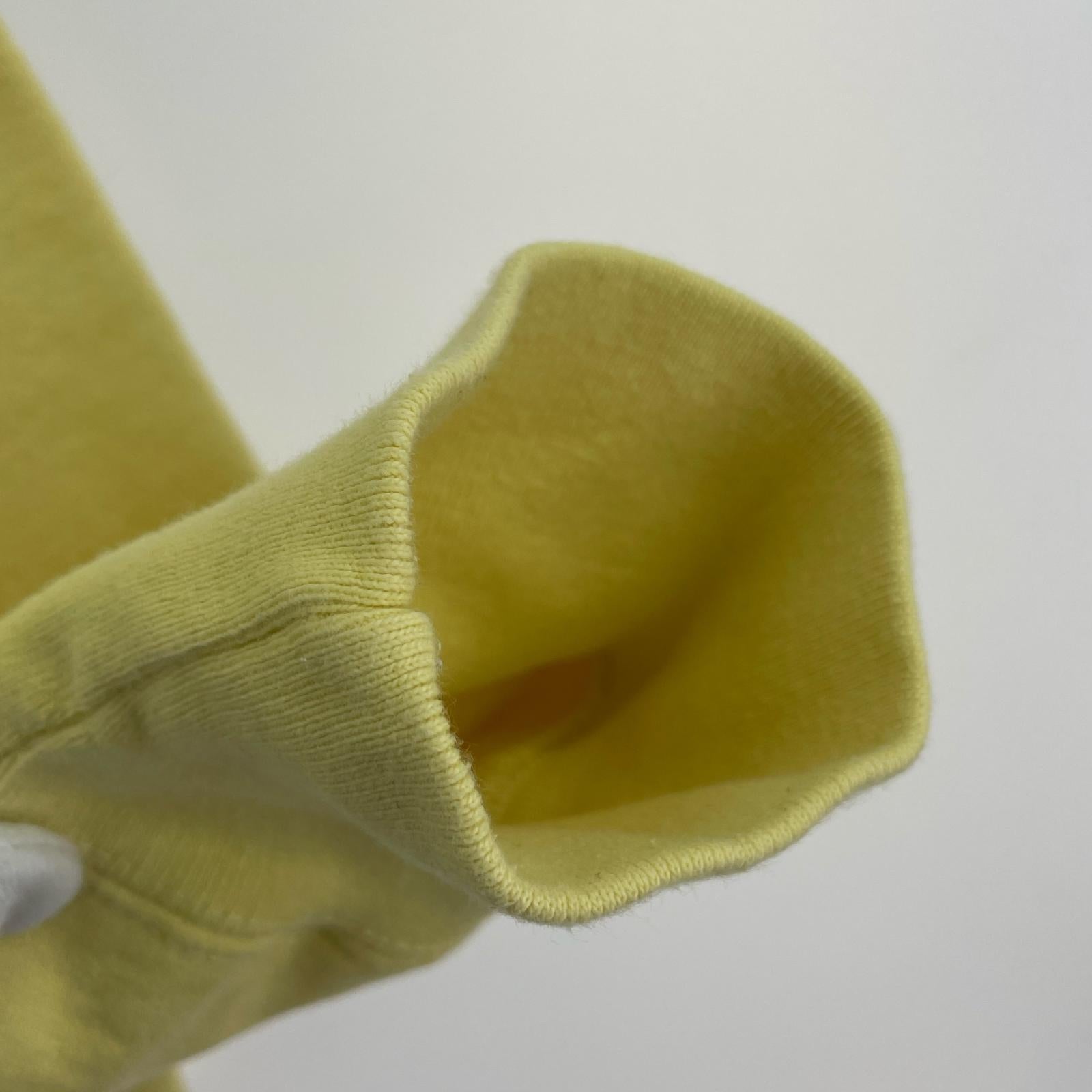 スウェット Box Logo Crewneck "Pale Yellow" M イエロー