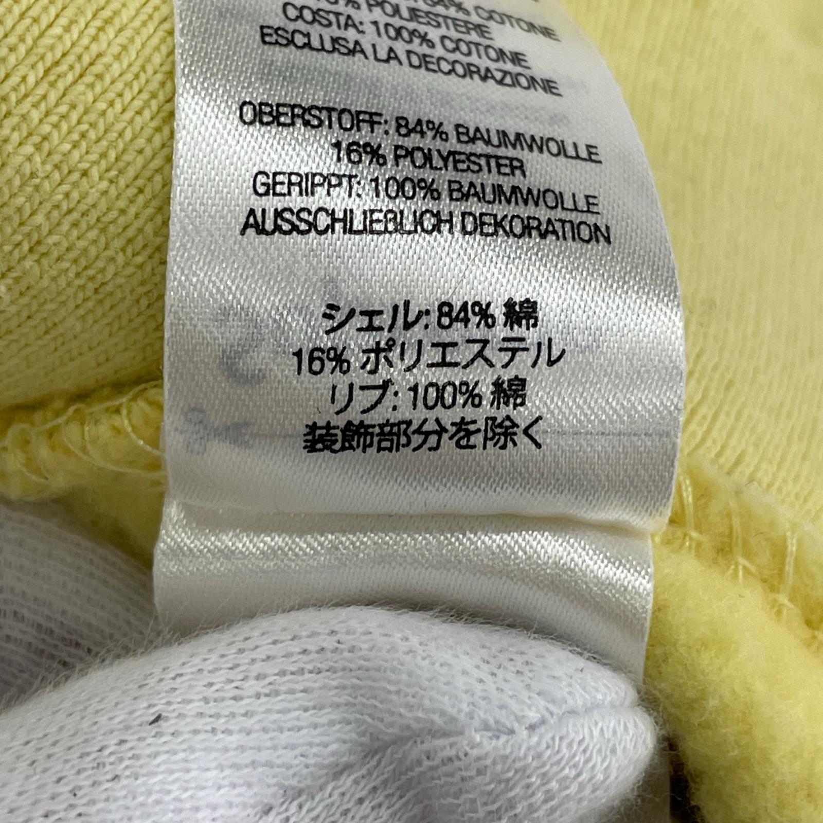 スウェット Box Logo Crewneck "Pale Yellow" M イエロー