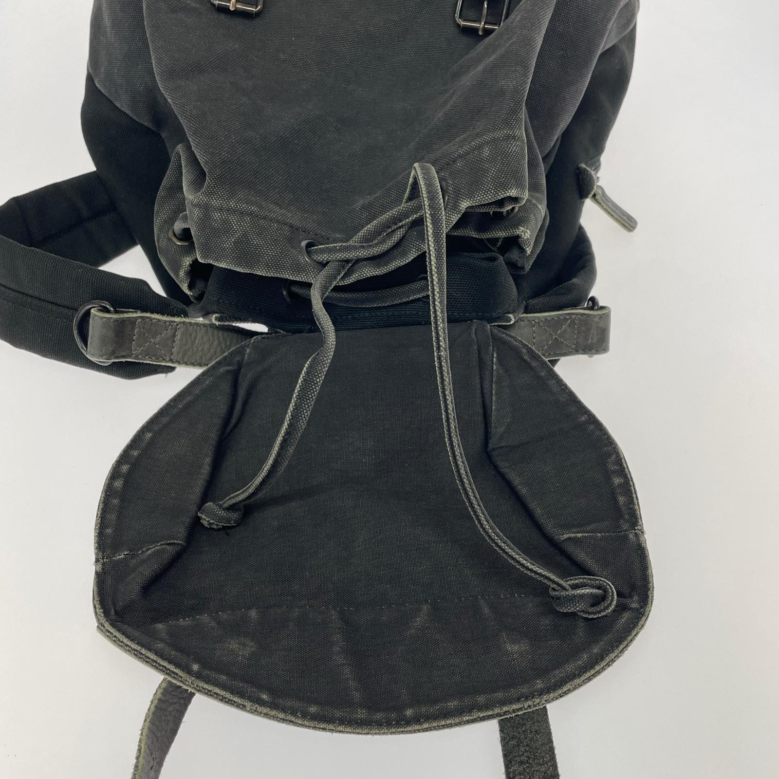 リュック・デイパック PORTER RIGBY コットンキャンバス×レザー バックパック ブラック ブラック