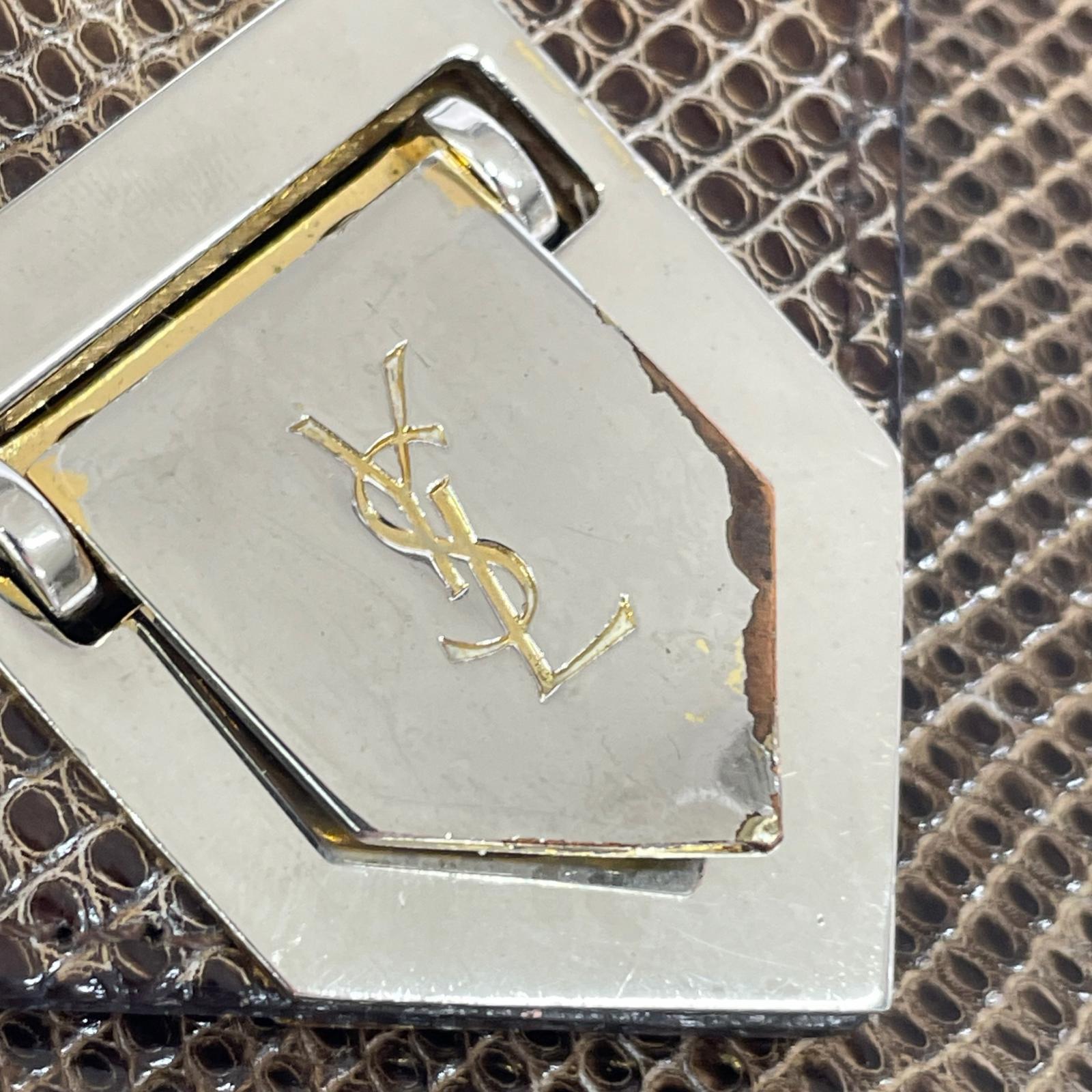 YSL　カサンドラ　リザード　ショルダーバッグ