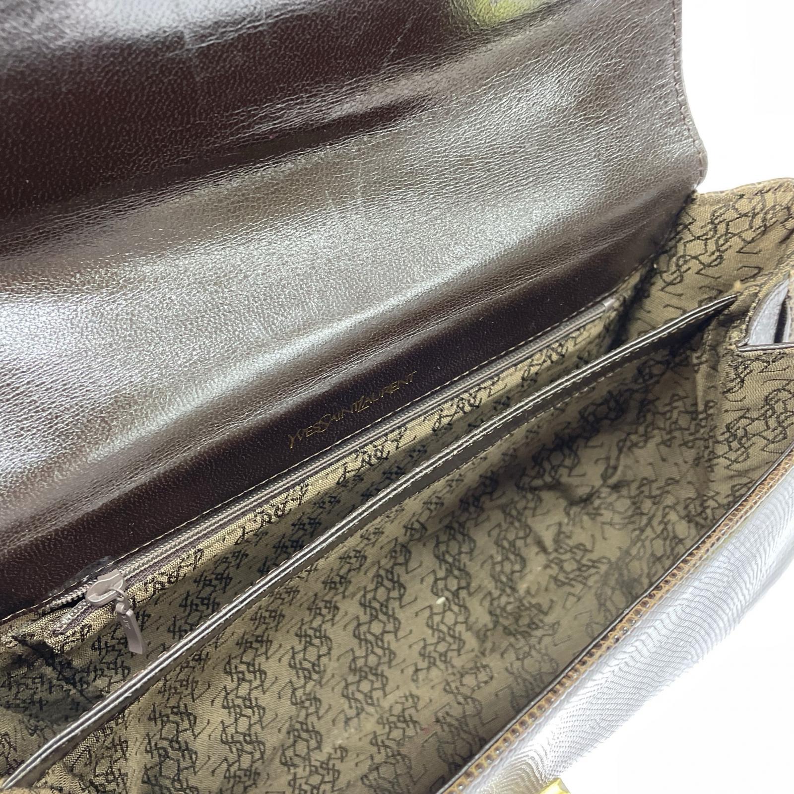 YSL　カサンドラ　リザード　ショルダーバッグ