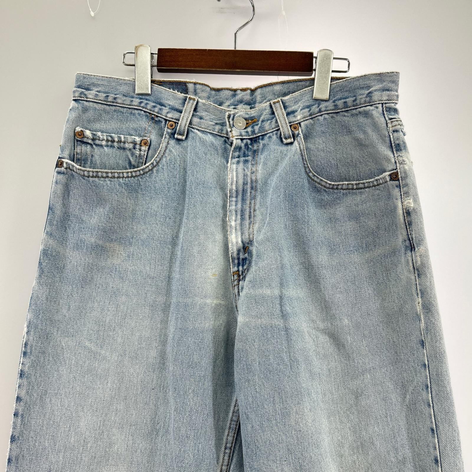 デニムパンツ Levi's 550 ボタン裏 919 34 ブルー