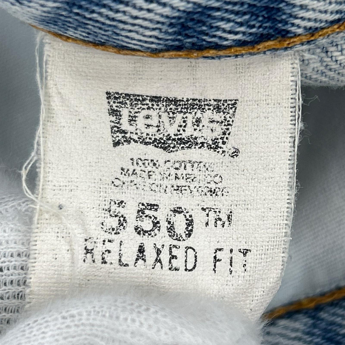 デニムパンツ Levi's 550 ボタン裏 919 34 ブルー