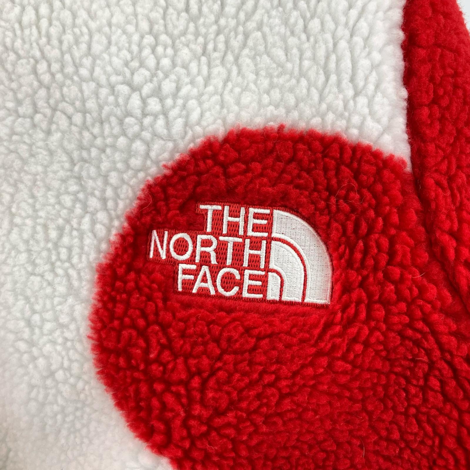 ジャケット ×THE NORTH FACE フリースジャケット　赤　M M
