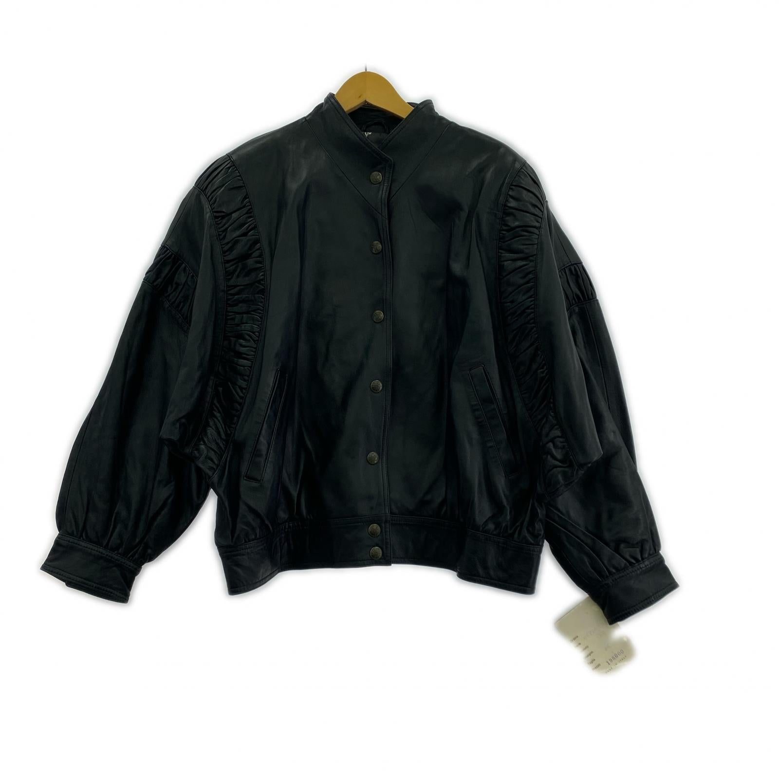 ジャケット creazioni pelle レザージャケット 46 ブラック