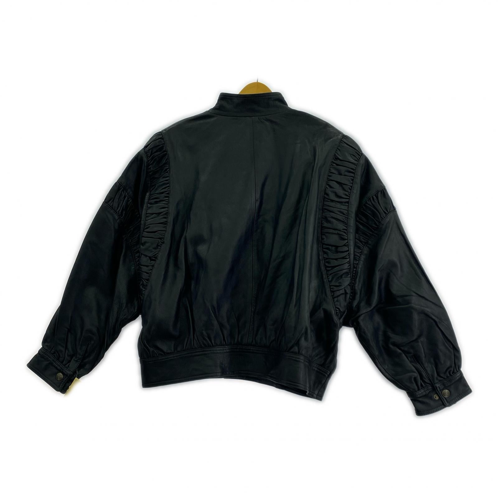 ジャケット creazioni pelle レザージャケット 46 ブラック