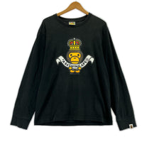 長袖Ｔシャツ A BATHING APE BABY MILO クラウンプリントロンTee M ブラック M ブラック