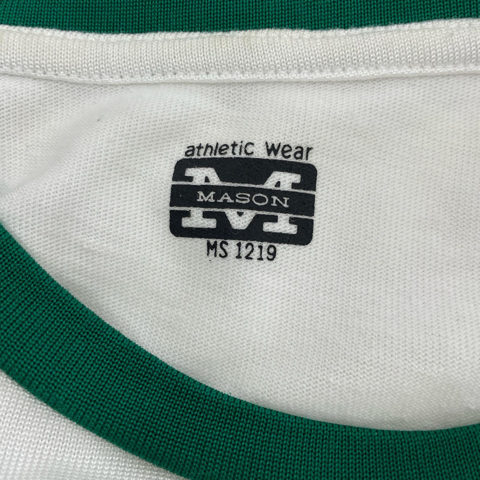 半袖Ｔシャツ athletic wear MASON 緑白 フリー