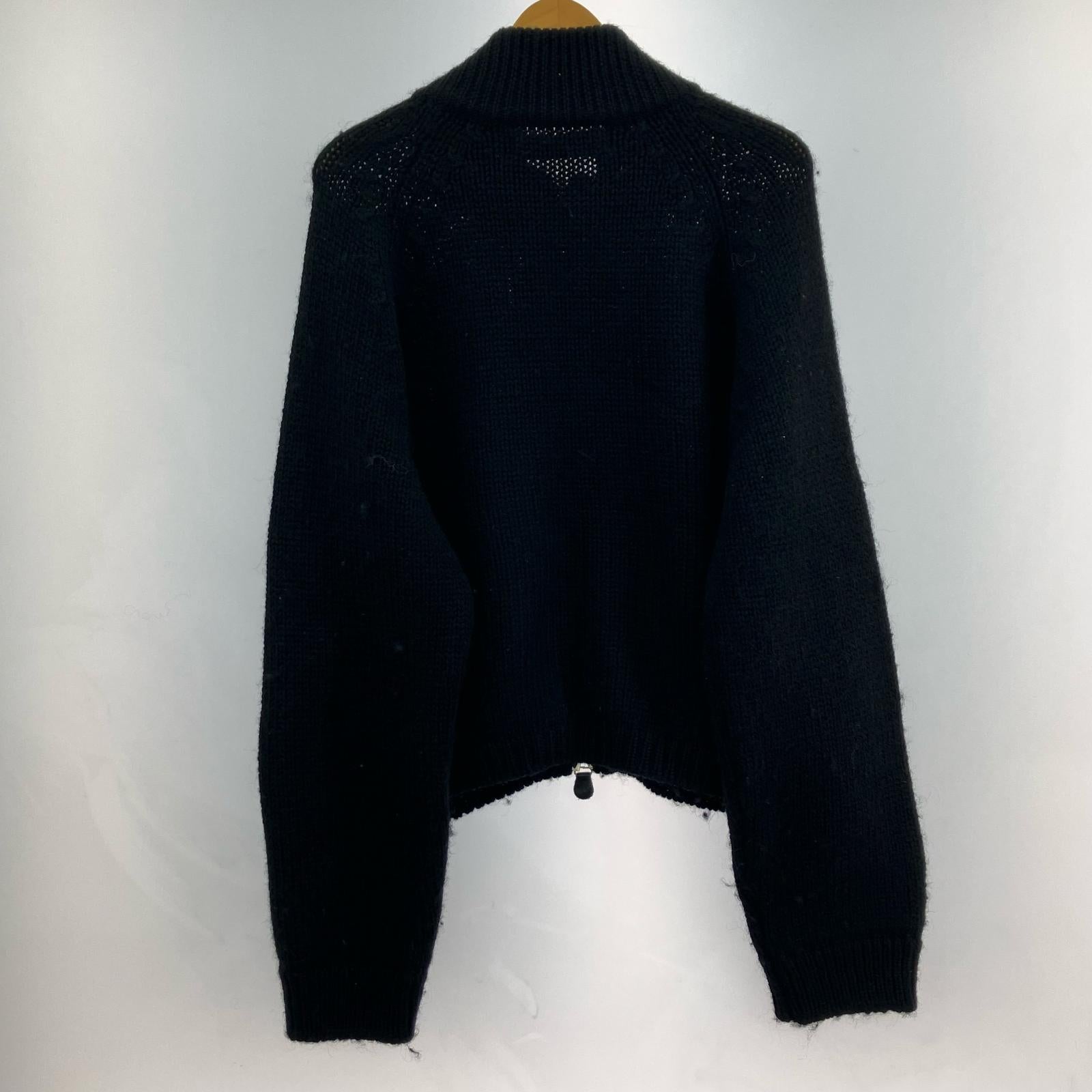 ニット 24AW ULTRA ZIP FUNNEL (46) 黒 46 ブラック