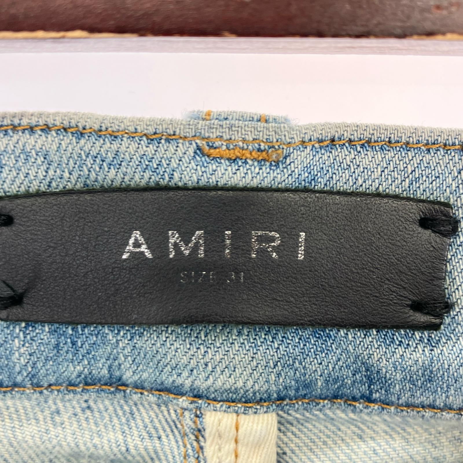 デニムパンツ パッチワークデニム 青 31 ブルー