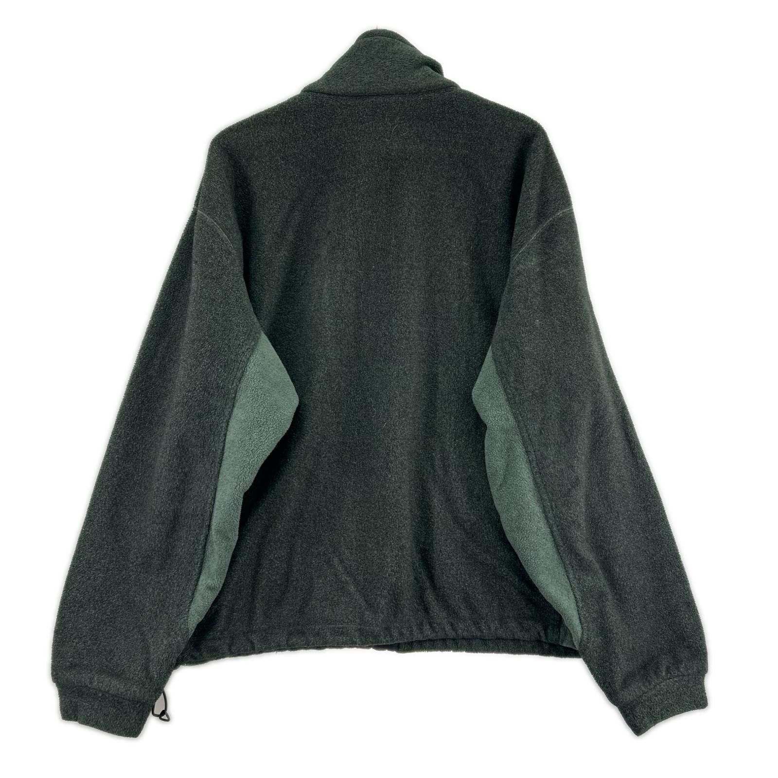 ジャケット 90s USA製 フリースジャケット GRY L L グレー