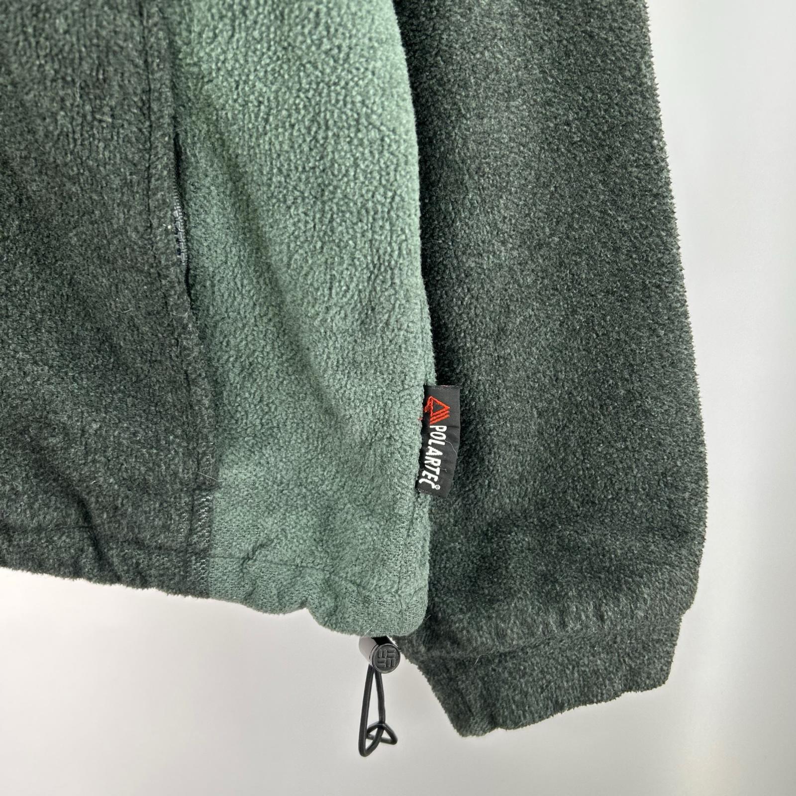 ジャケット 90s USA製 フリースジャケット GRY L L グレー