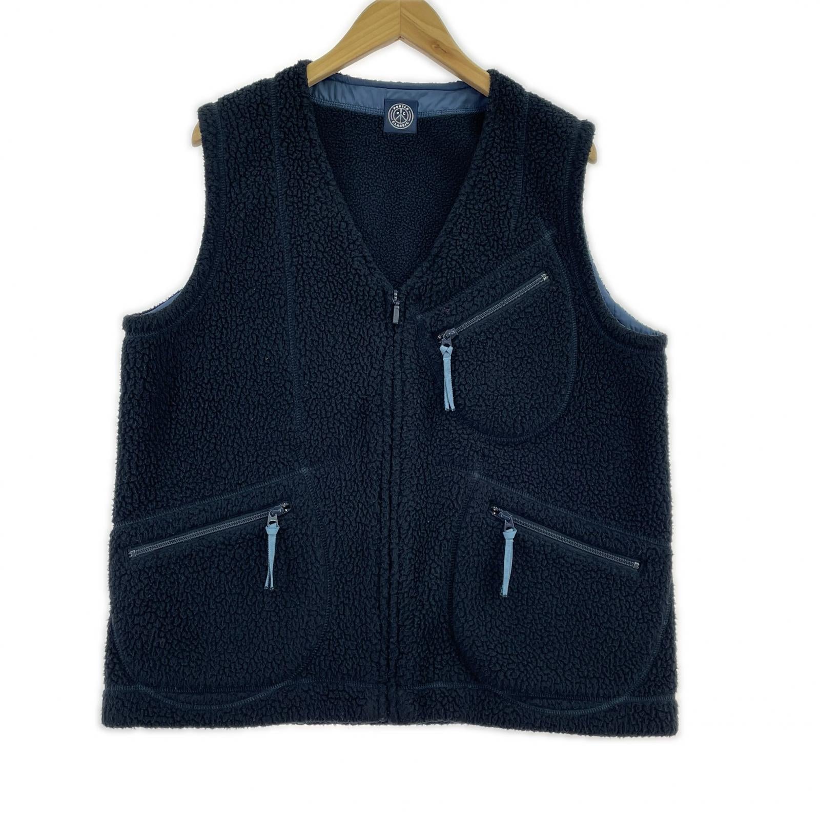 長袖シャツ 22AW FLEECE ZIP VEST-POLARTEC- 2 ネイビー 2 ネイビー