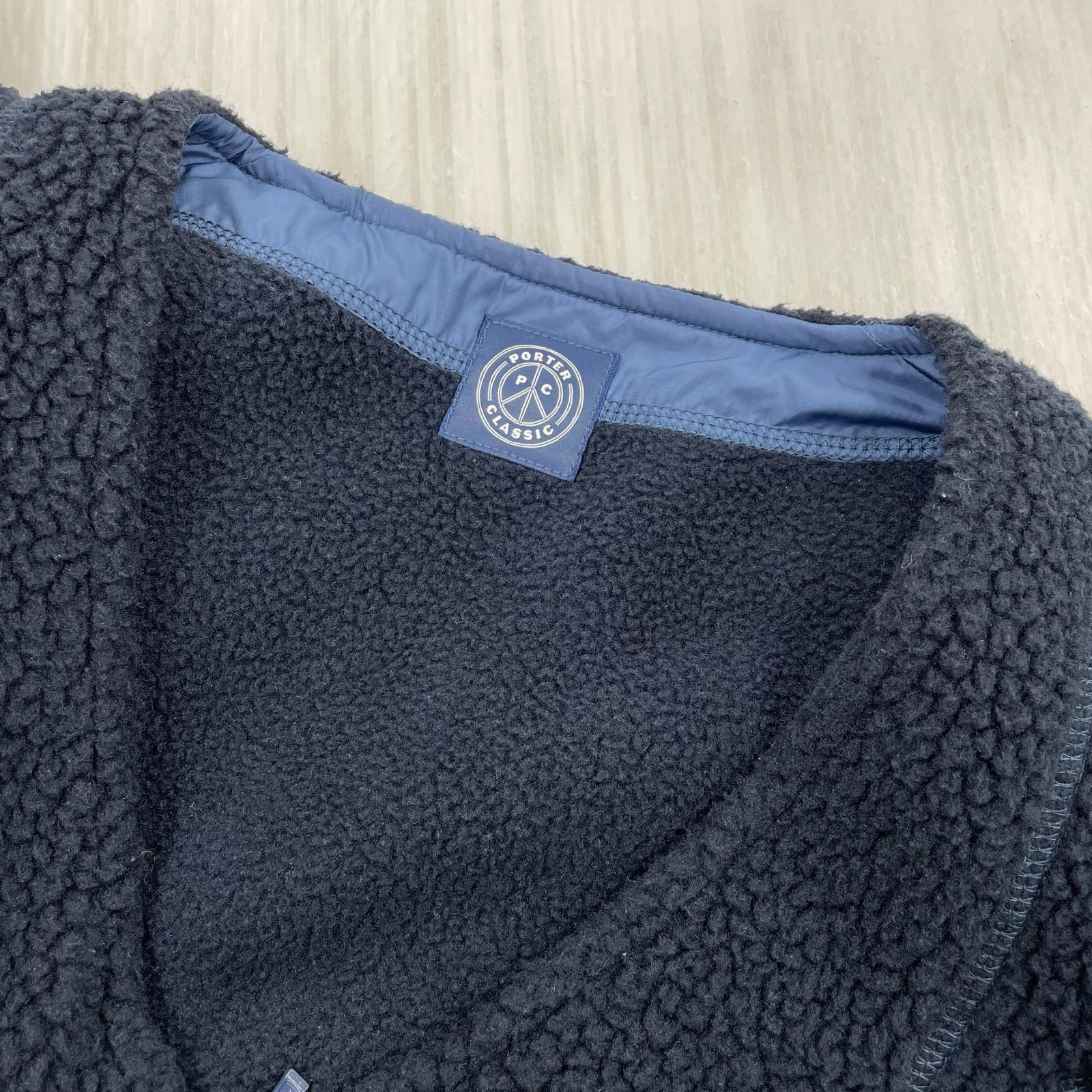 長袖シャツ 22AW FLEECE ZIP VEST-POLARTEC- 2 ネイビー 2 ネイビー