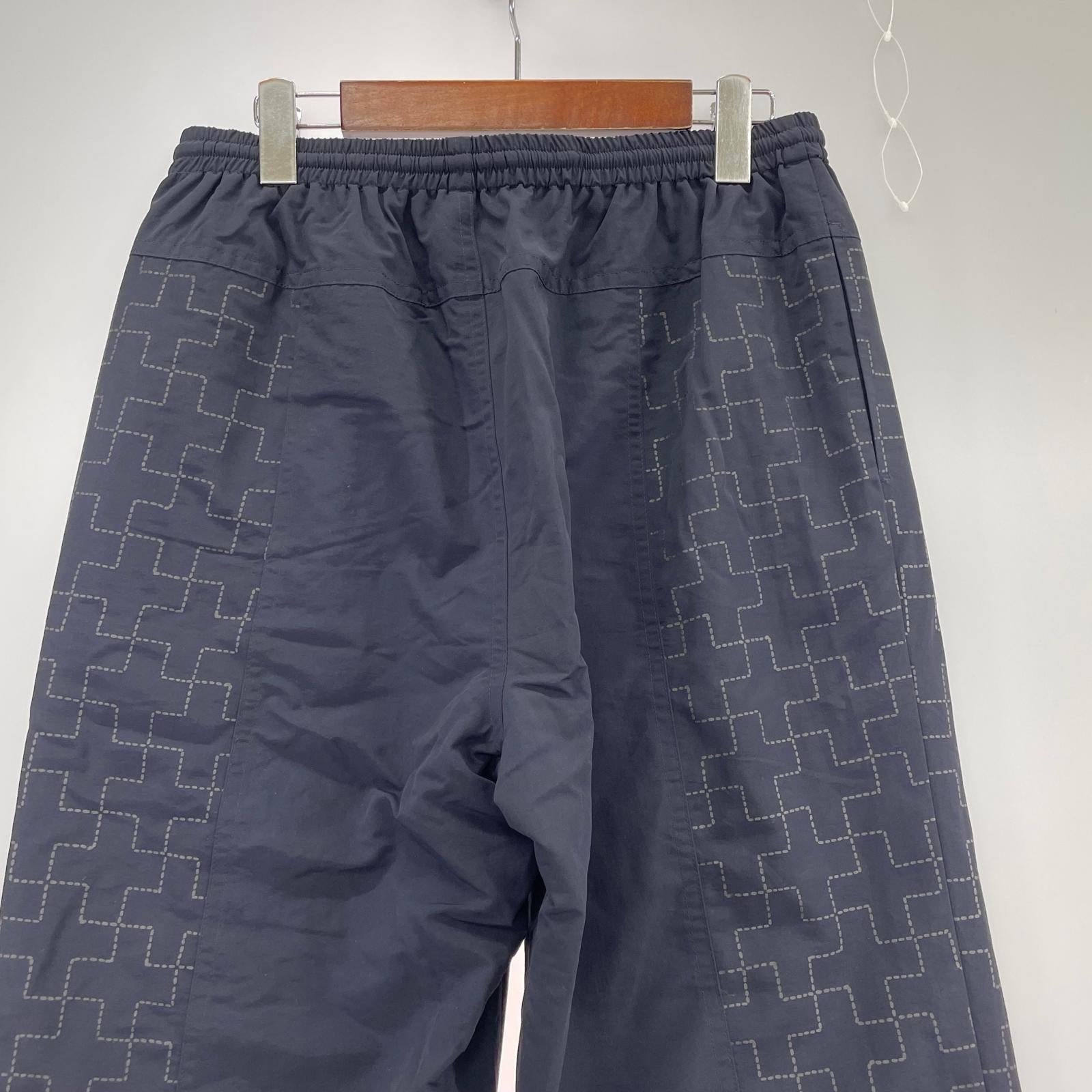 パンツ BLUE BLUE ナイロンリフレクタープリント ウォームアップパンツ 1 ネイビー